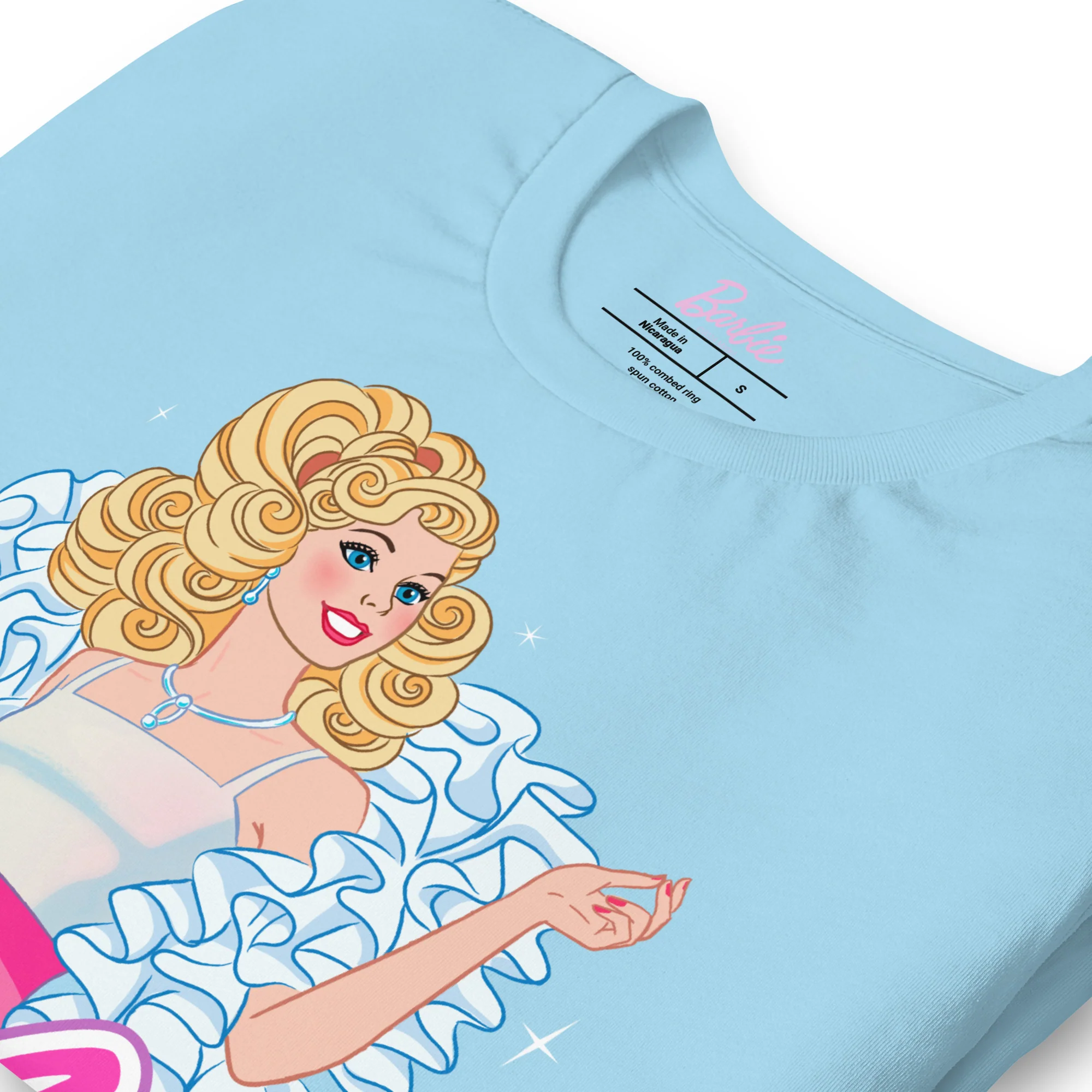 Barbie 1980's Crystal Blue T-Shirt - Image 3