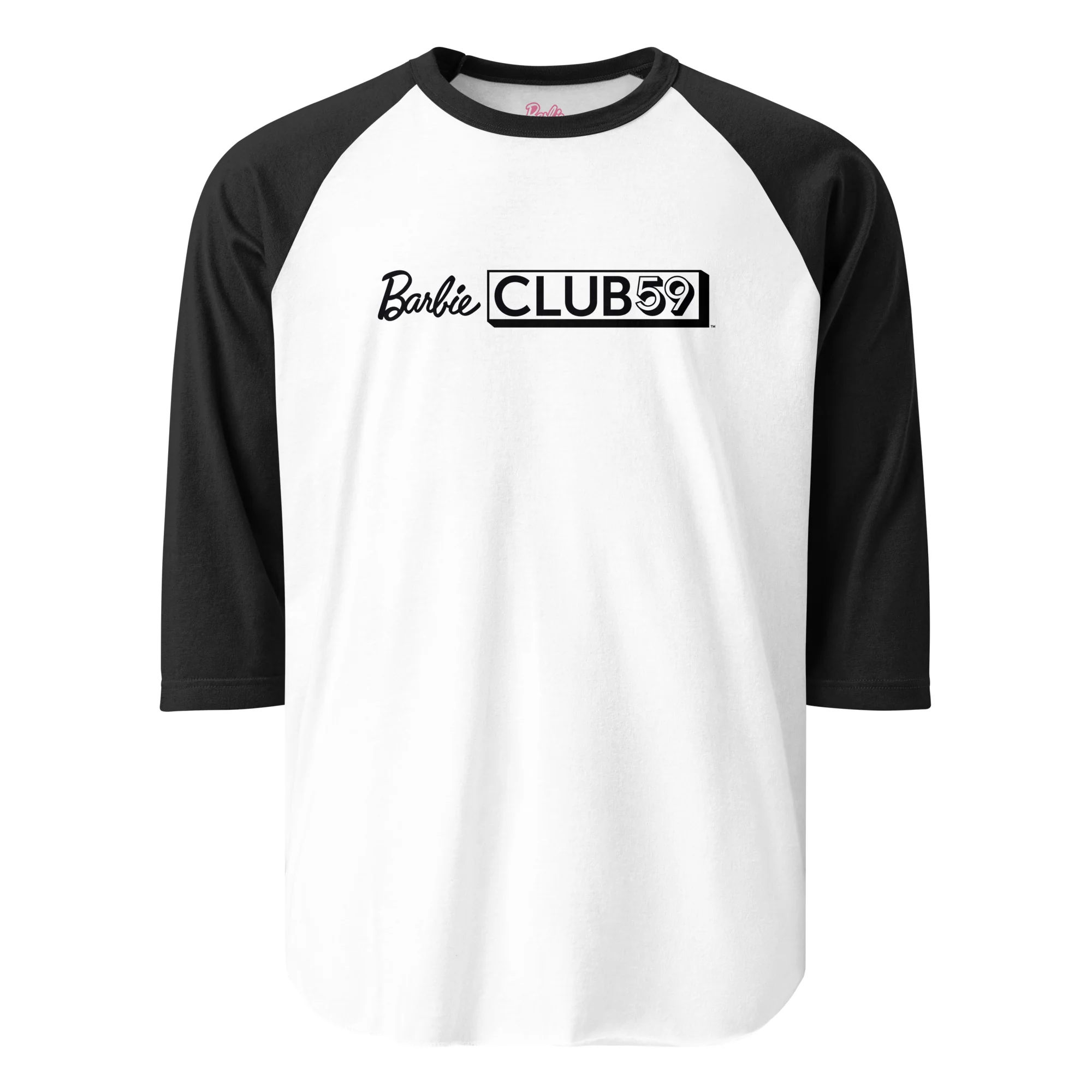 Barbie 2025 Club 59 White Raglan Tee - Image 2