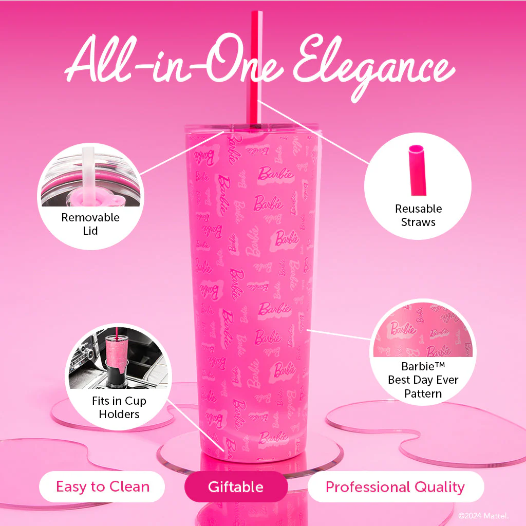 Barbie™ Best Day Ever Tumbler - 24 Oz - Image 8
