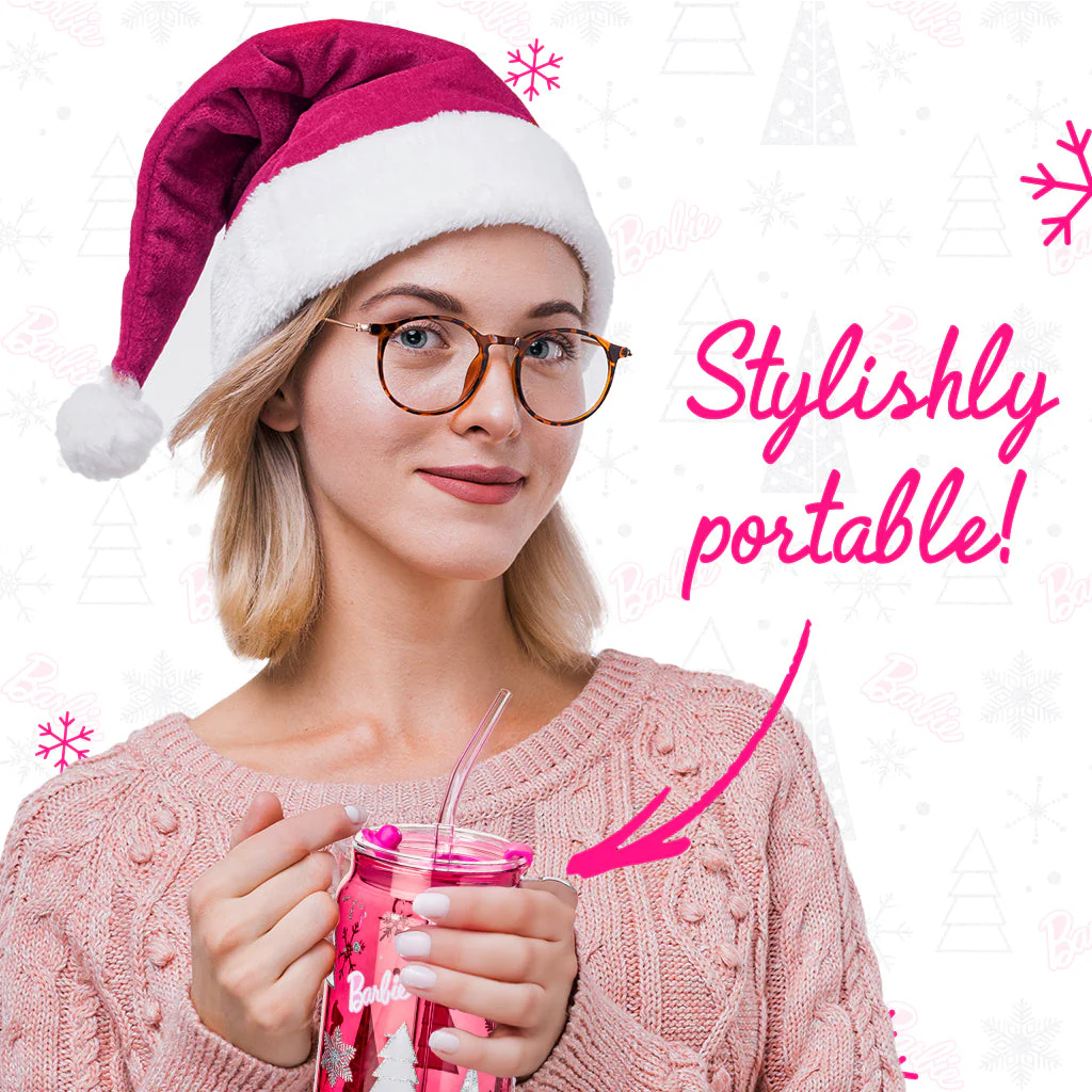 Barbie™ Christmas Drinking Glasses - 20 Oz - Image 4