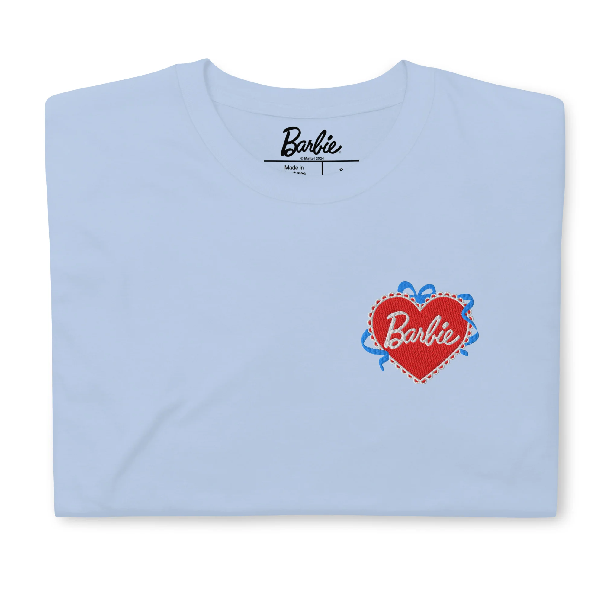 Barbie Embroidered Heart T-Shirt - Image 4