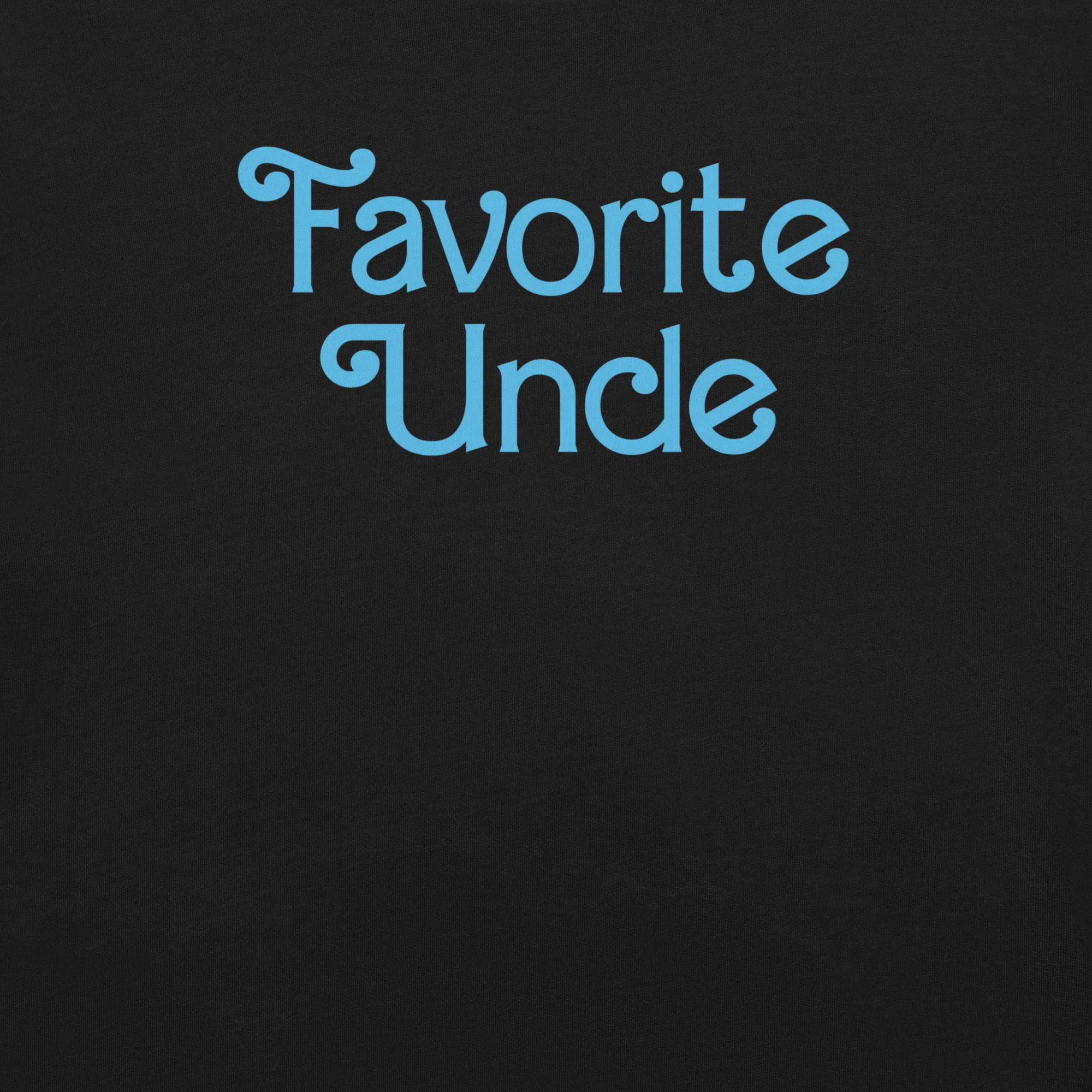 Barbie Favorite Uncle Ken Black T-Shirt - Image 3