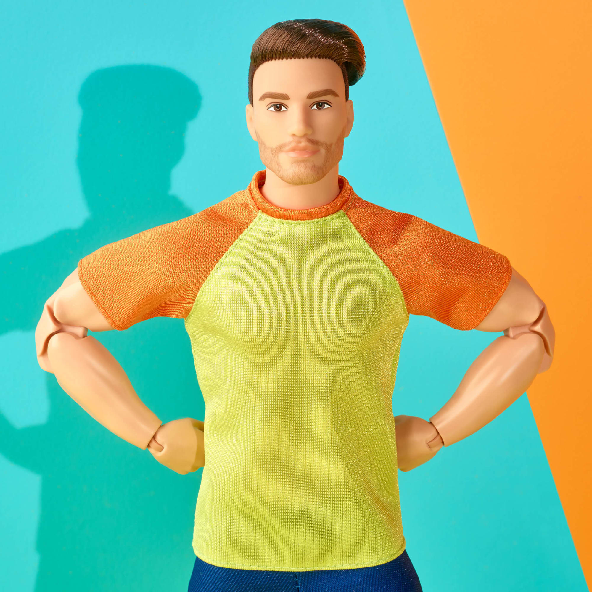 Barbie Looks Ken Doll (Buff Body, Curly Brunette Hair) - Image 11