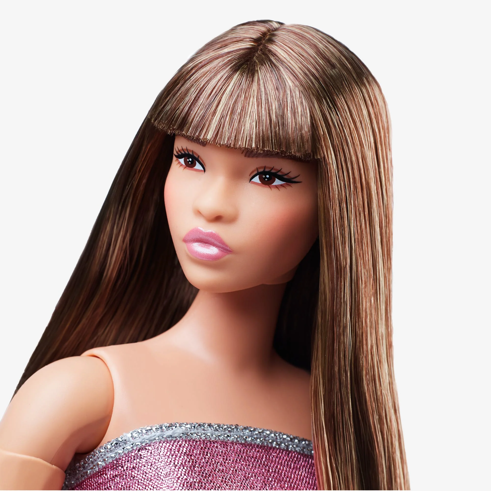Barbie Looks Doll #24 (Curvy, Long Brown Hair) - Image 8