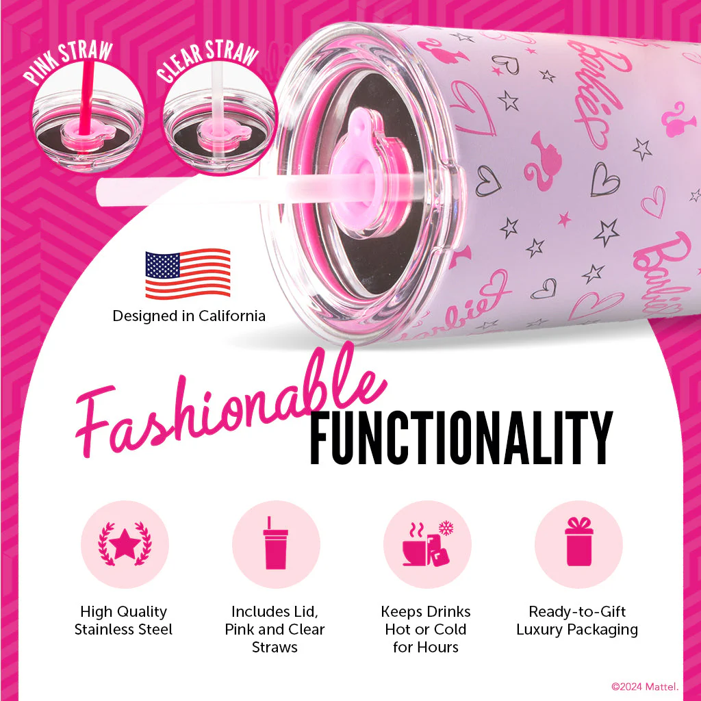 Barbie™ Love Out Loud Tumbler - 24 Oz - Image 4