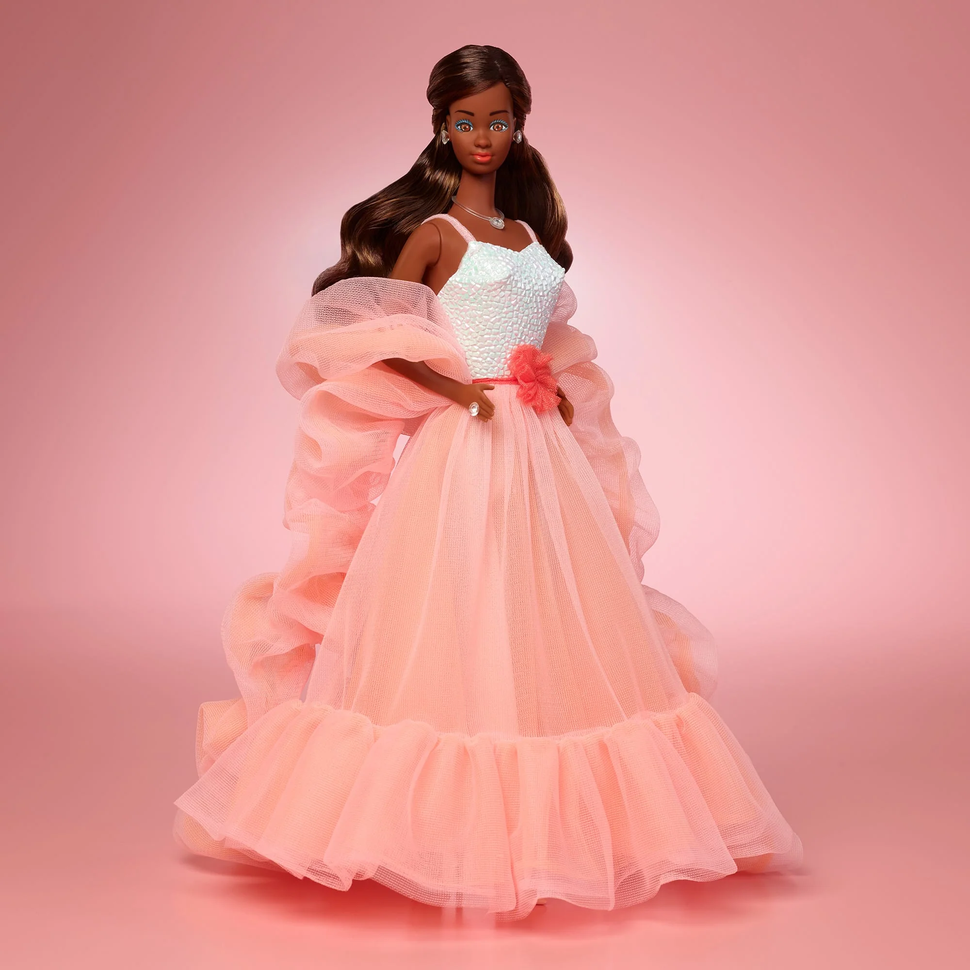 Peaches ‘n Cream Barbie Doll, Brown Hair - Image 2
