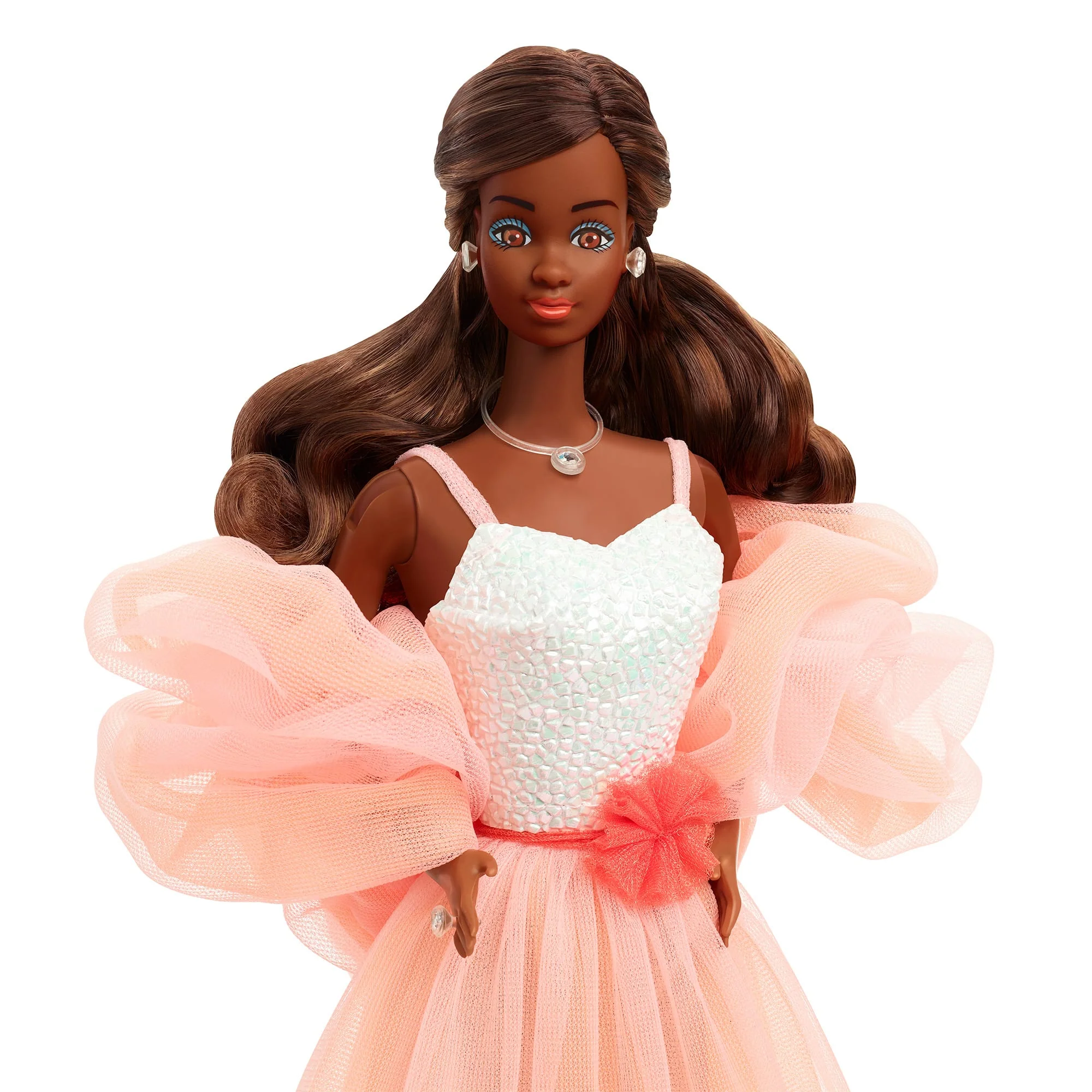 Peaches ‘n Cream Barbie Doll, Brown Hair - Image 8