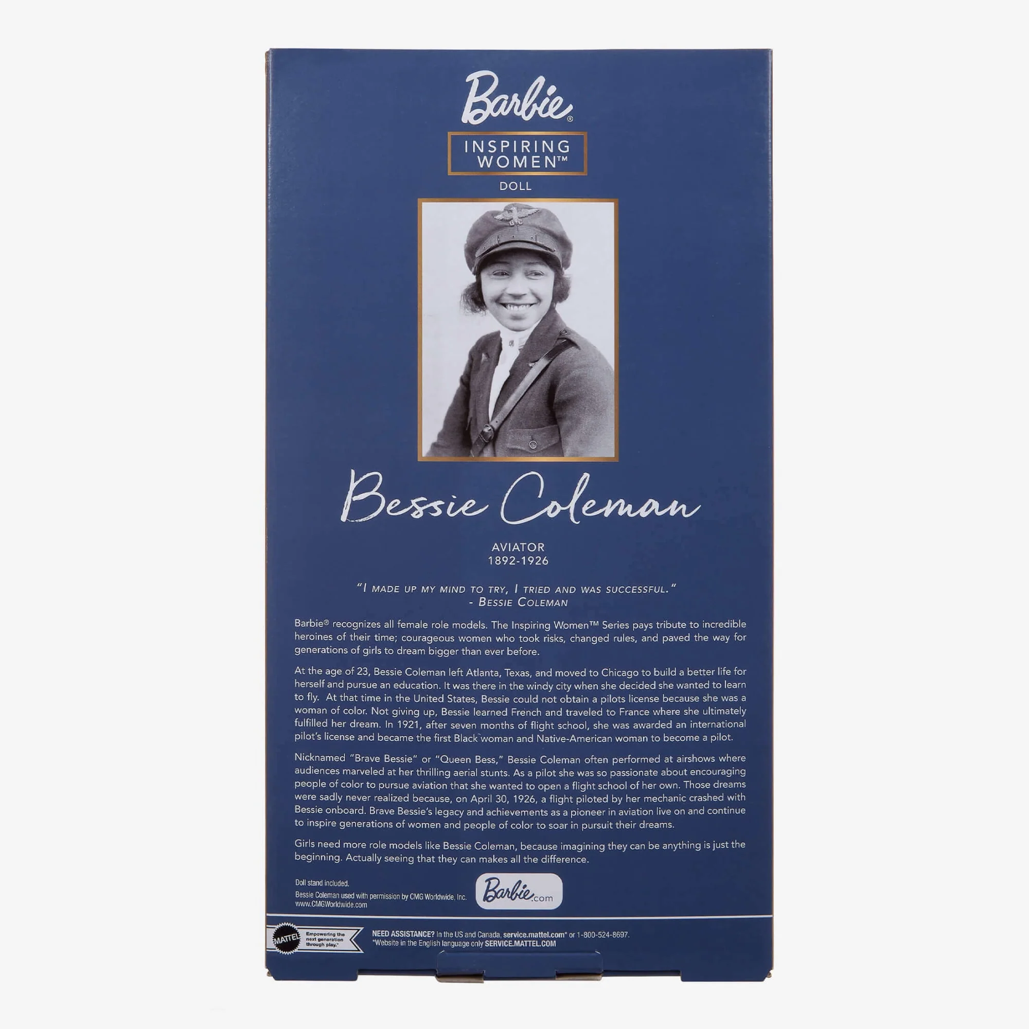 Barbie Inspiring Women Bessie Coleman Doll - Image 15