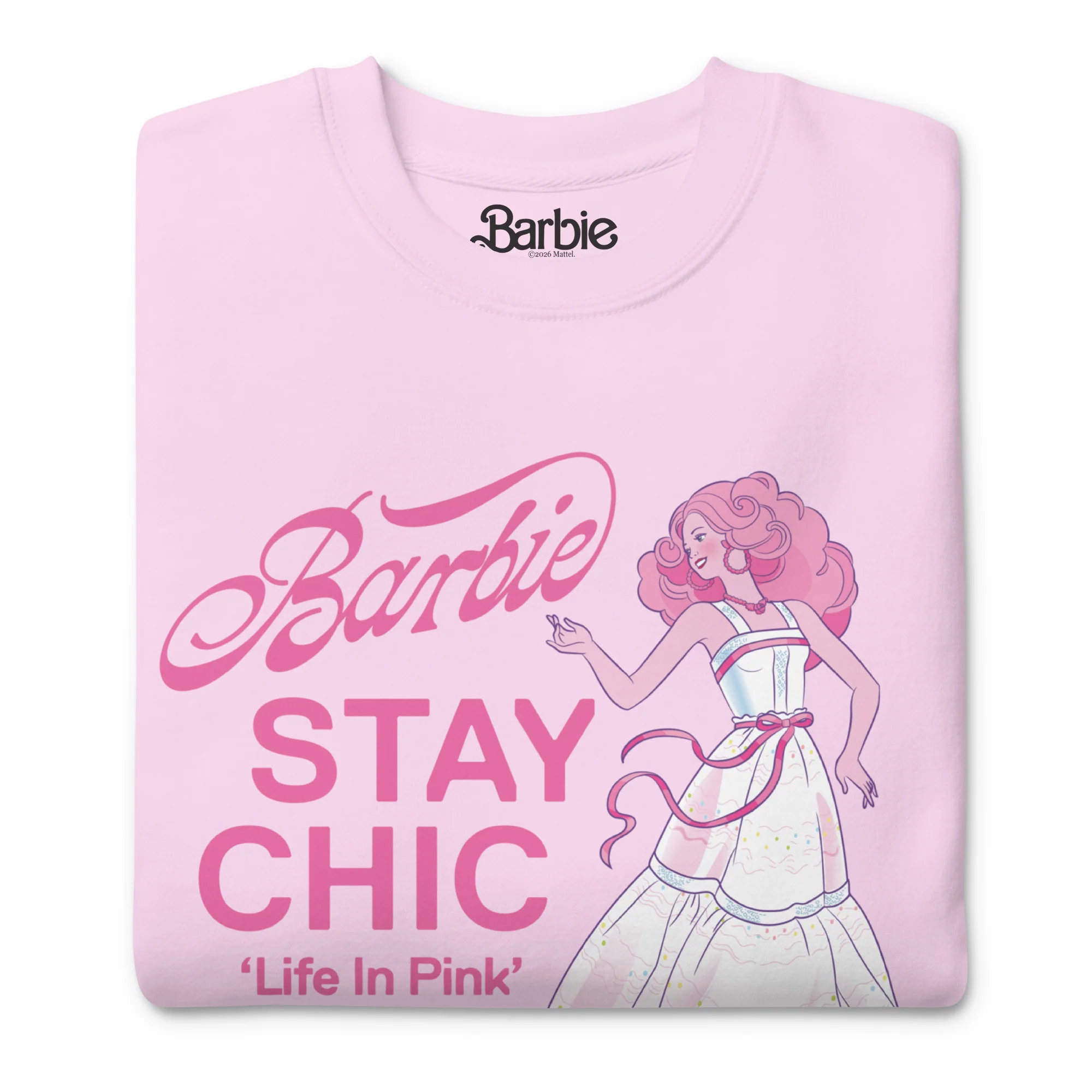 Barbie Stay Chic Pink Sweatshirt - Image 4