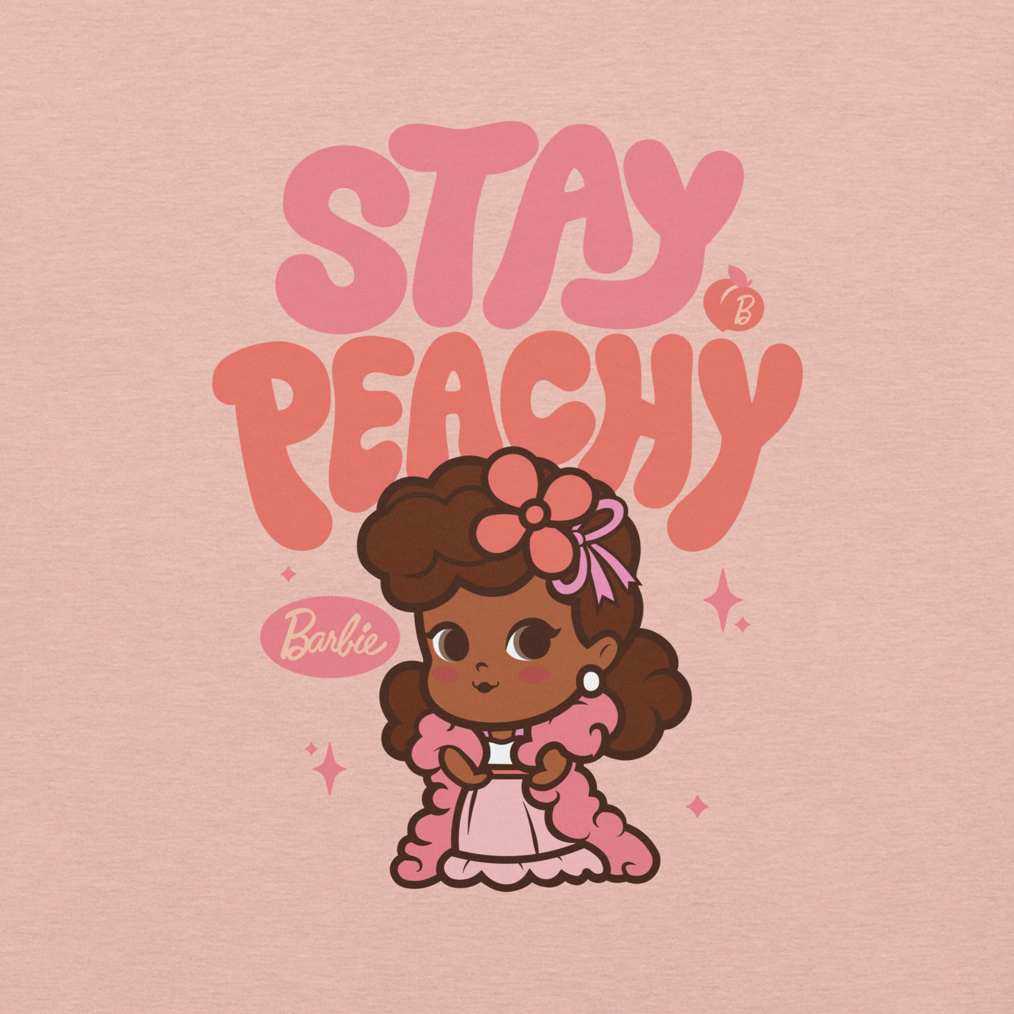 Barbie Stay Peachy Cutie Peach T-Shirt - Image 4