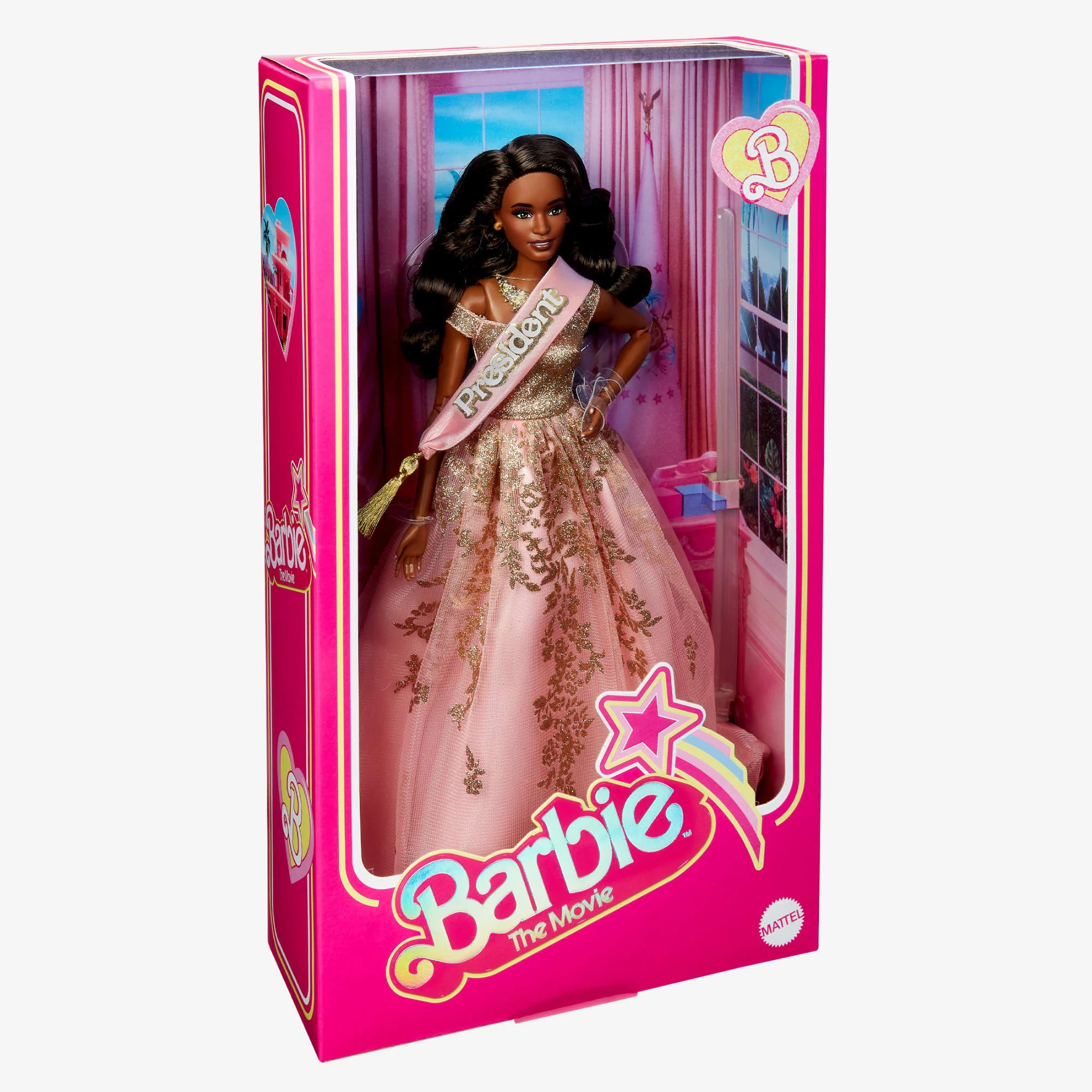 President Barbie in Pink and Gold Dress – Barbie The Movie - Image 10