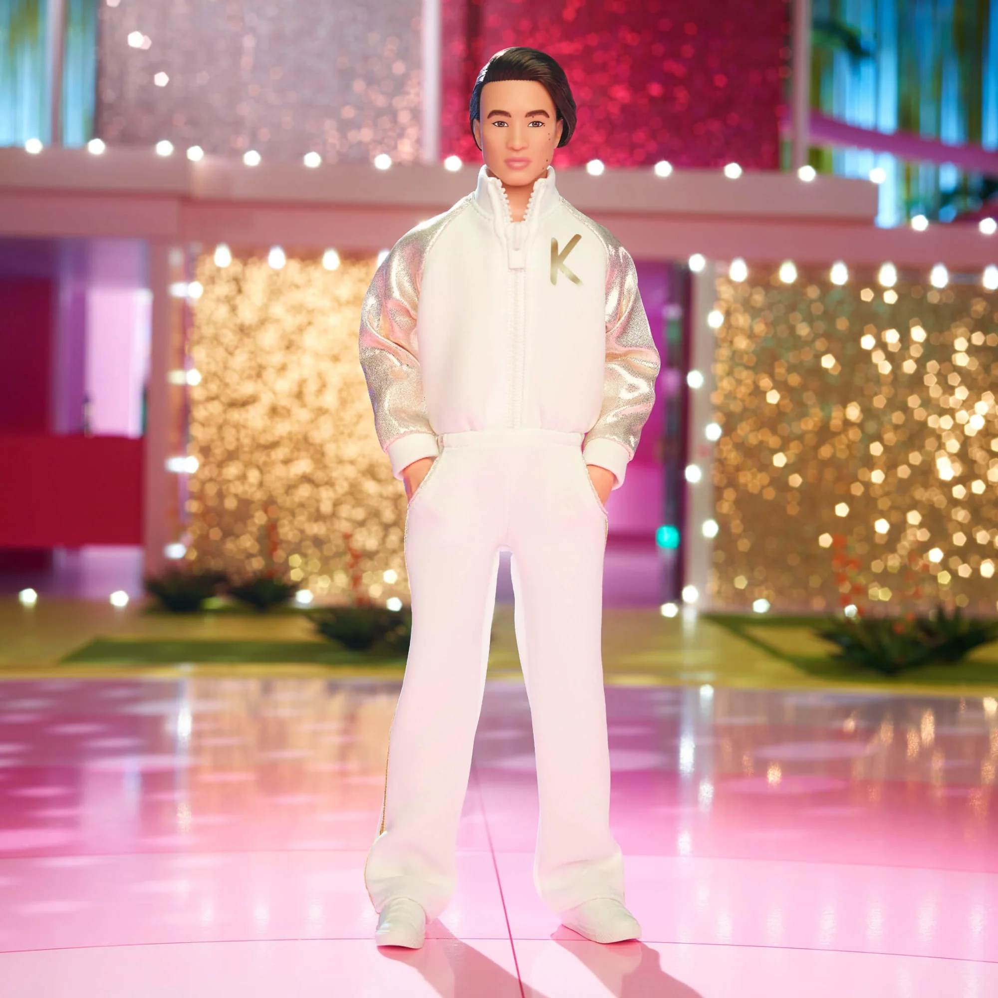 Ken Doll In White and Gold Tracksuit – Barbie The Movie - Image 6