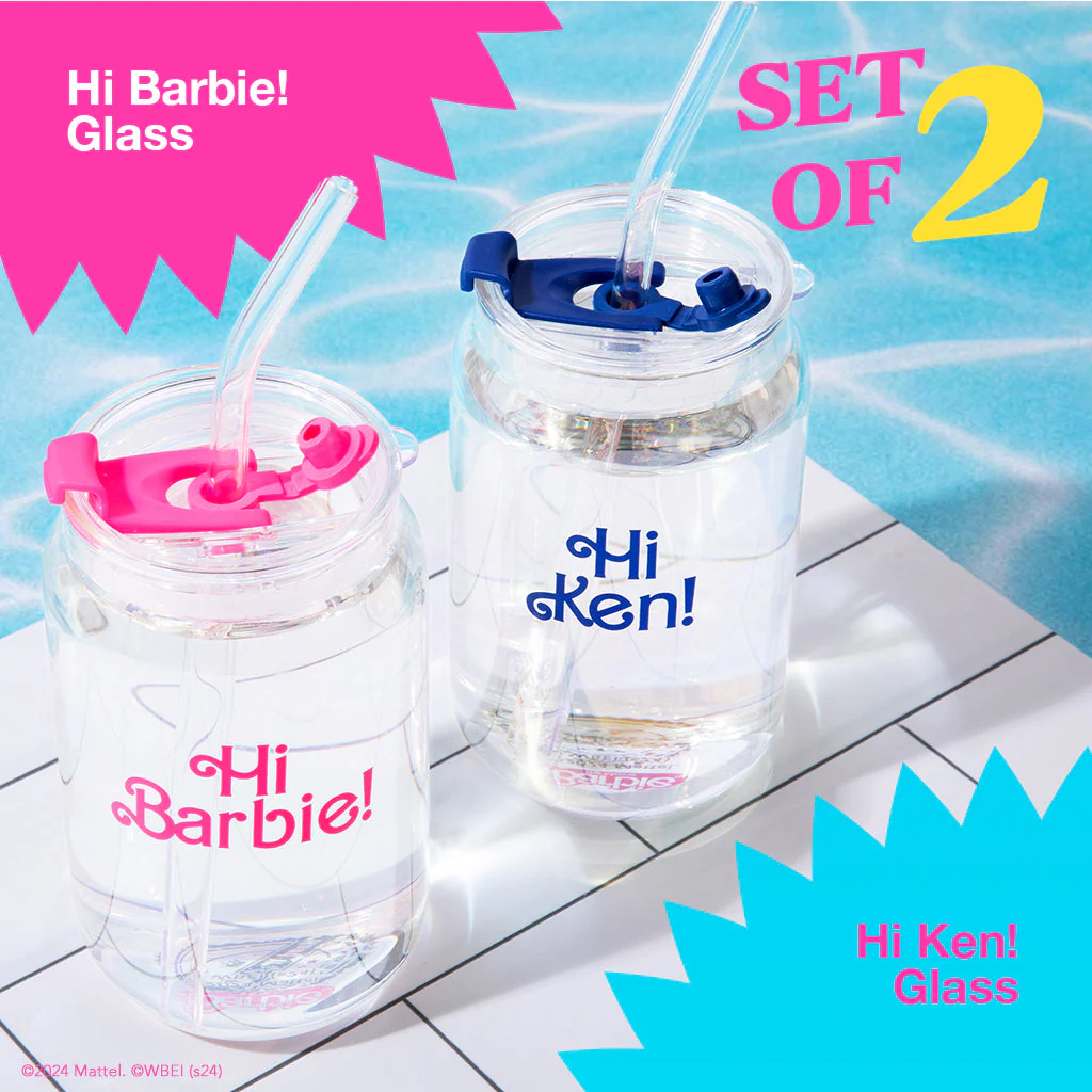 Barbie™ the Movie X Dragon Glassware® Hi Barbie! Hi Ken! Drinking Glasses - Image 16