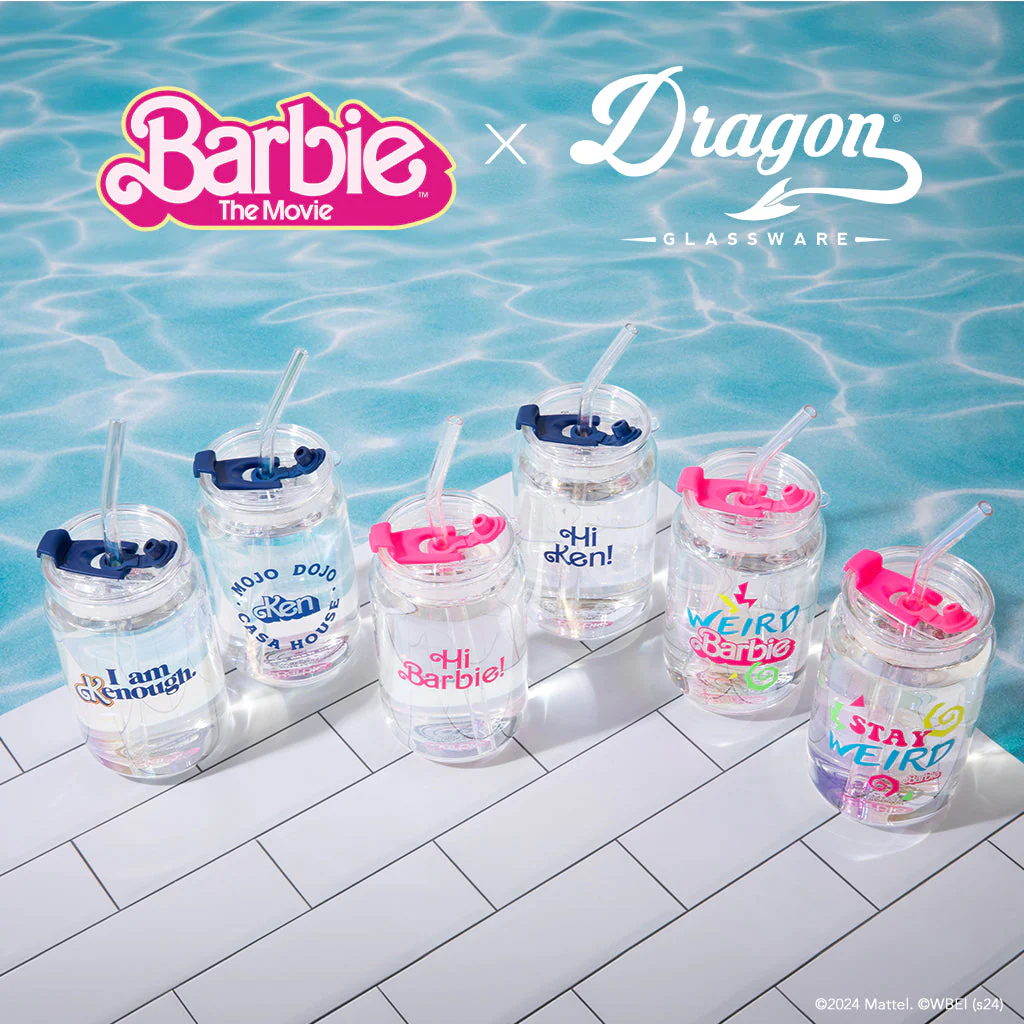 Barbie™ the Movie X Dragon Glassware® Hi Barbie! Hi Ken! Drinking Glasses - Image 19