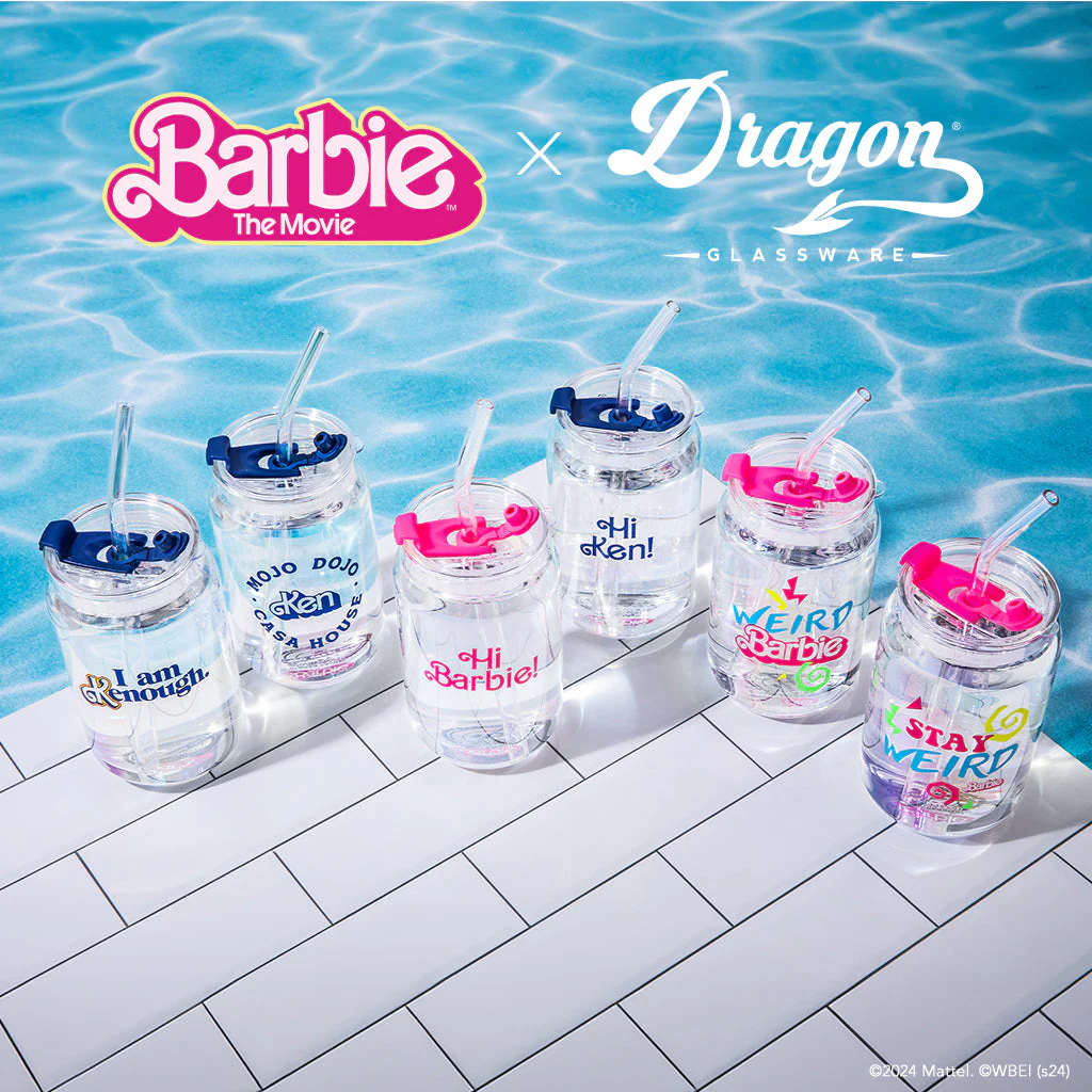 Barbie™ the Movie X Dragon Glassware® Weird Barbie™ Drinking Glasses - Image 11