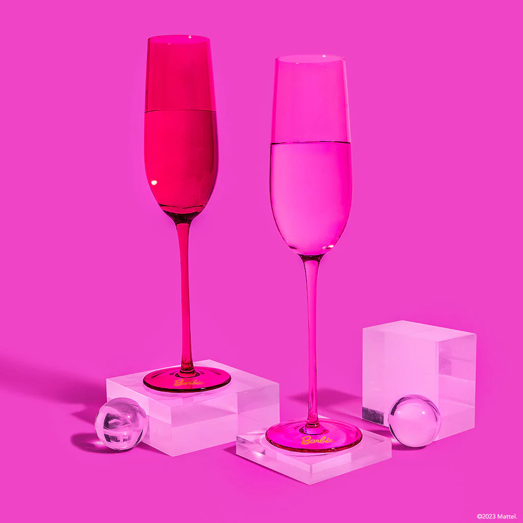 Barbie™ X Dragon Glassware® Champagne Flutes - Image 9