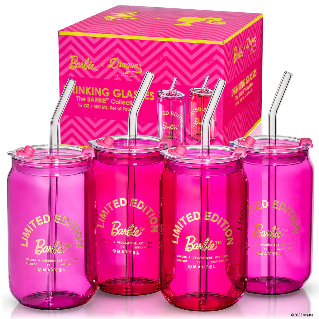 Barbie™ x Dragon Glassware® Limited Edition Drinking Glasses - Image 2