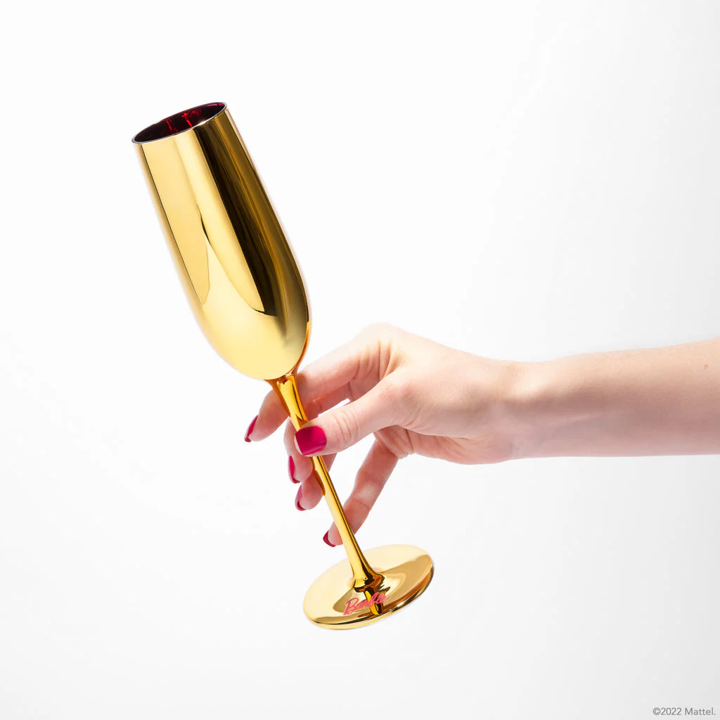 Barbie™ X Dragon Glassware® Dreamhouse™ Champagne Flutes - Image 7