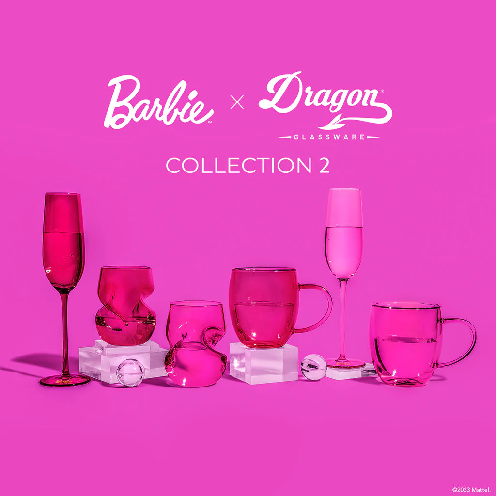 Barbie™ X Dragon Glassware® Stemless Wine Glasses - Image 14