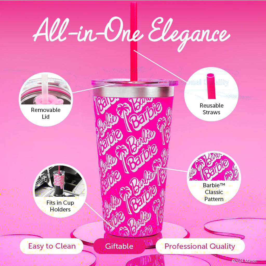 Barbie™ X Dragon Glassware® Tumbler - 16 Oz - Image 11