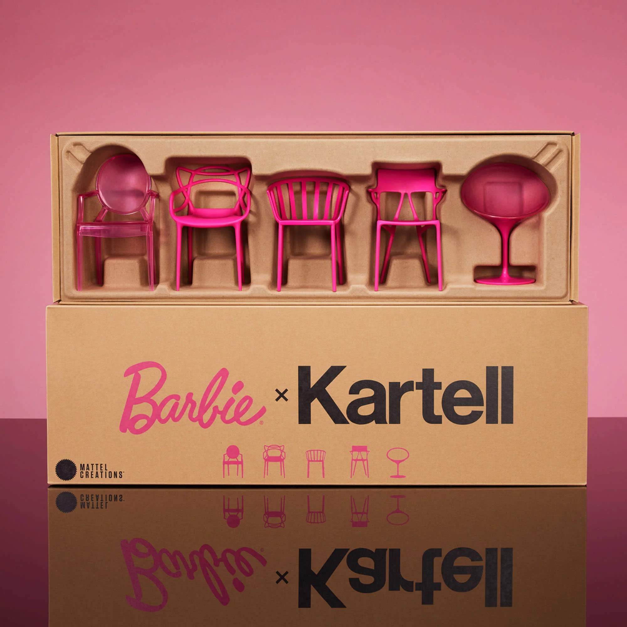 Barbie x Kartell 5-Piece Doll-Sized Chair Set - Image 10
