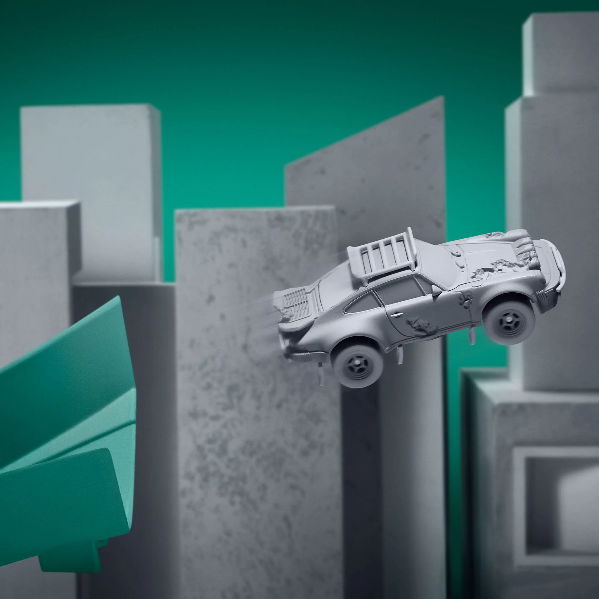 Hot Wheels x Daniel Arsham Eroded Porsche Safari - Image 4