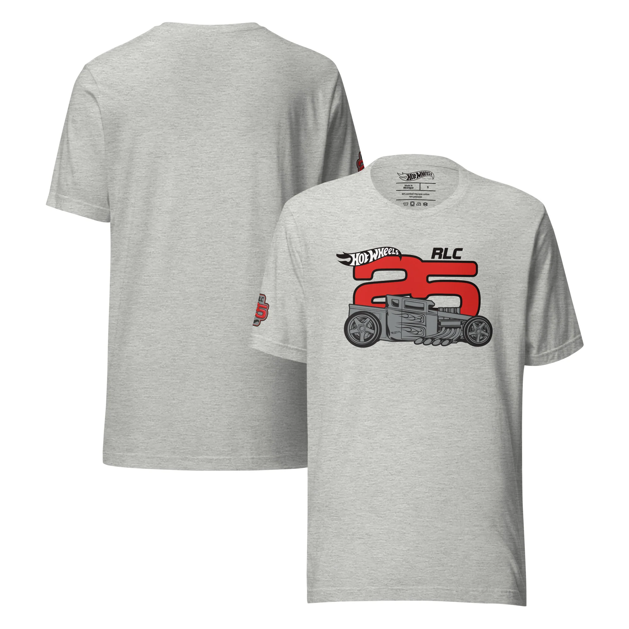 Hot Wheels 2025 RLC Membership Grey T-Shirt - Image 3