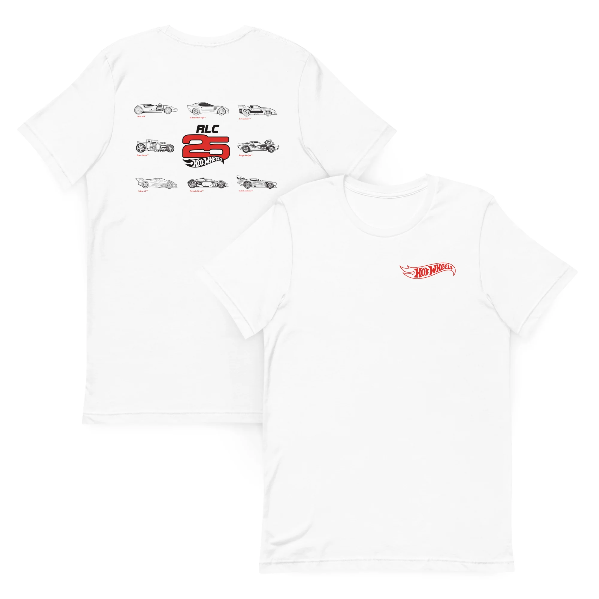 Hot Wheels 2025 RLC Membership White T-Shirt - Image 5