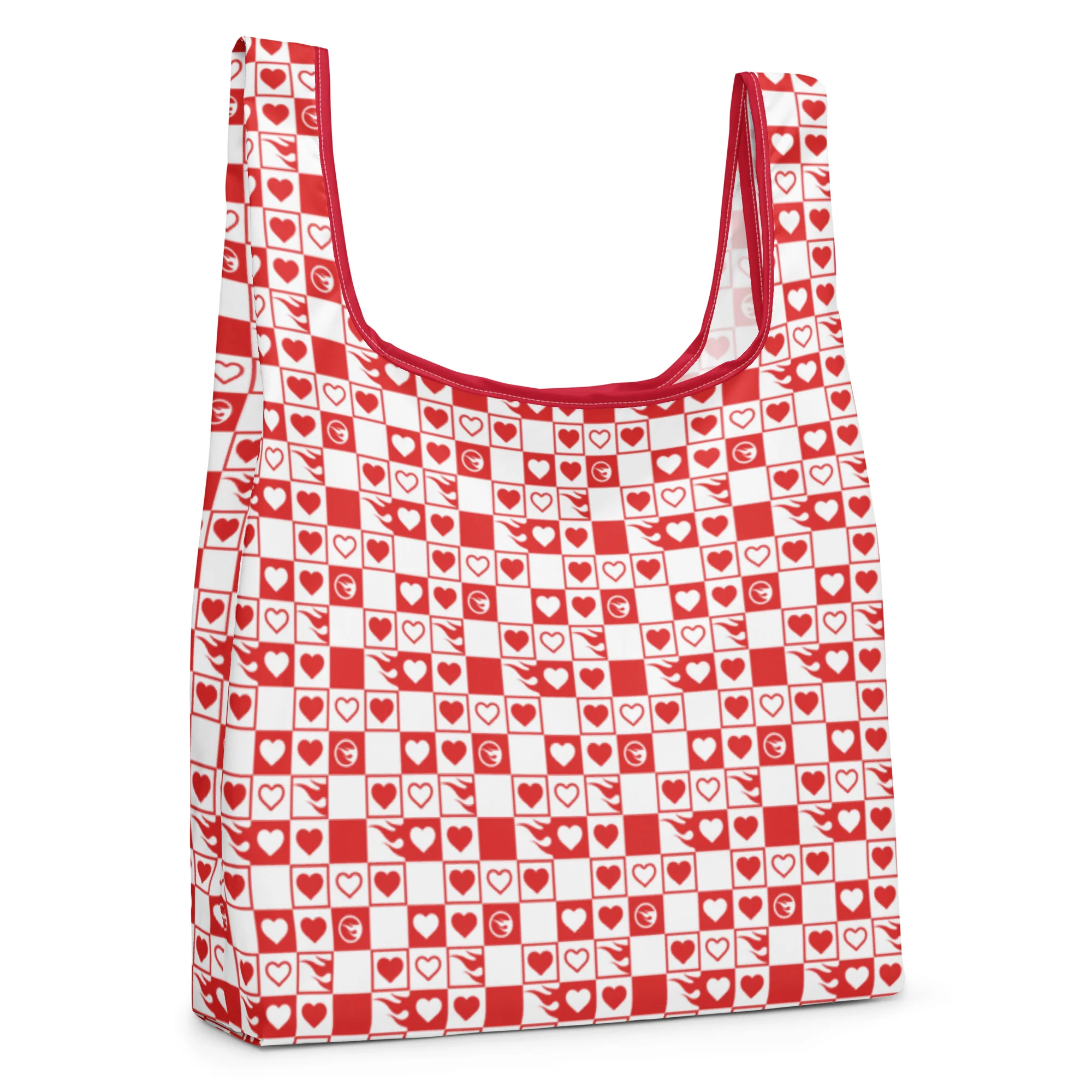 Hot Wheels Checkered Hearts Multi Tote - Image 4