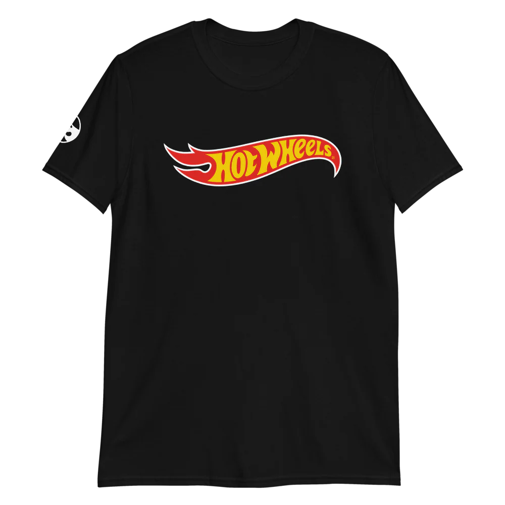 Hot Wheels Core Logo Short-Sleeve Black Unisex T-Shirt - Image 6