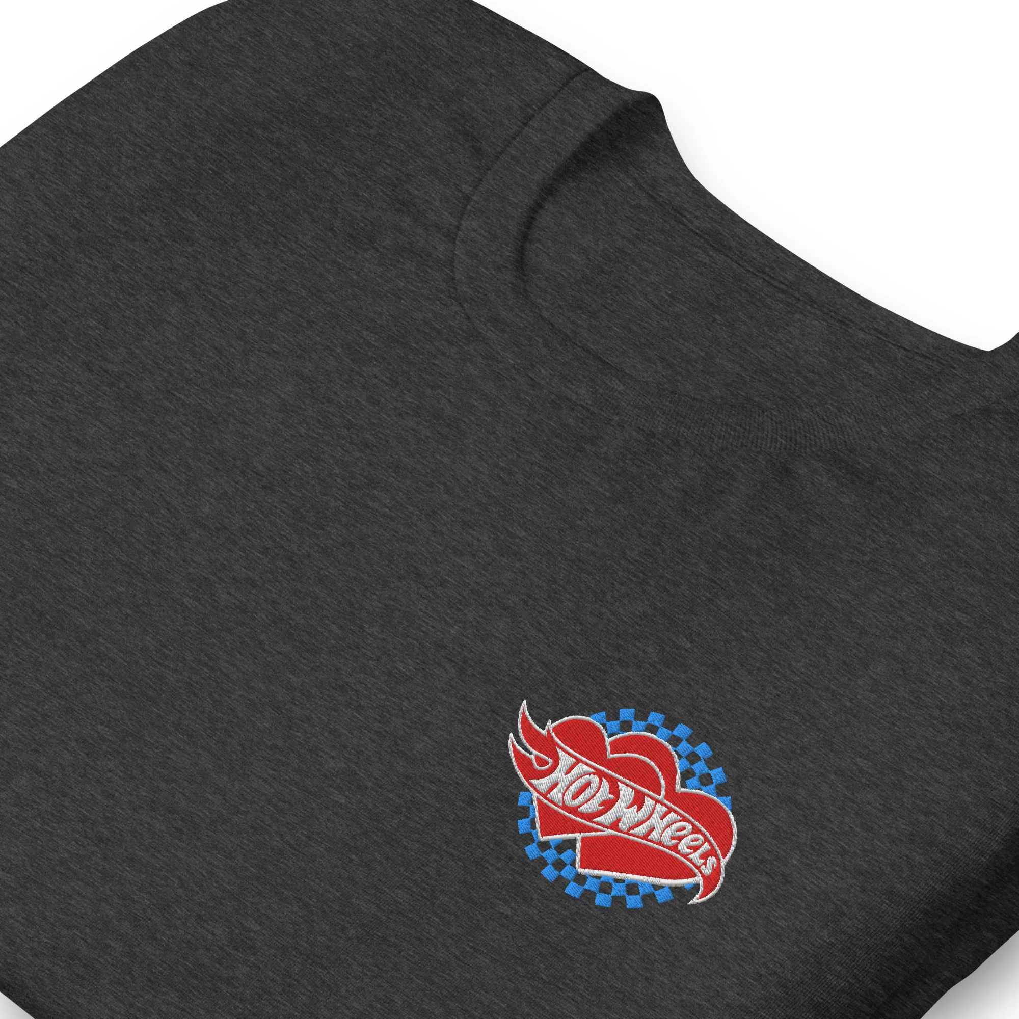 Hot Wheels Embroidered Checkered Hearts T-Shirt - Image 6