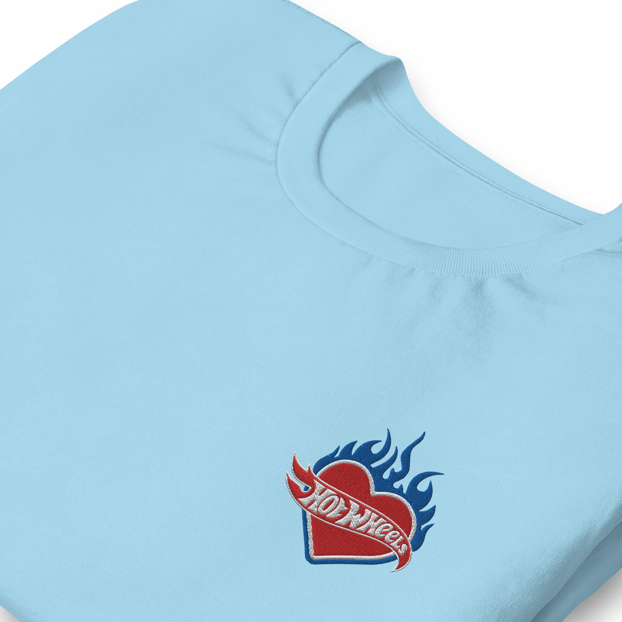 Hot Wheels Embroidered Heart T-Shirt - Image 4