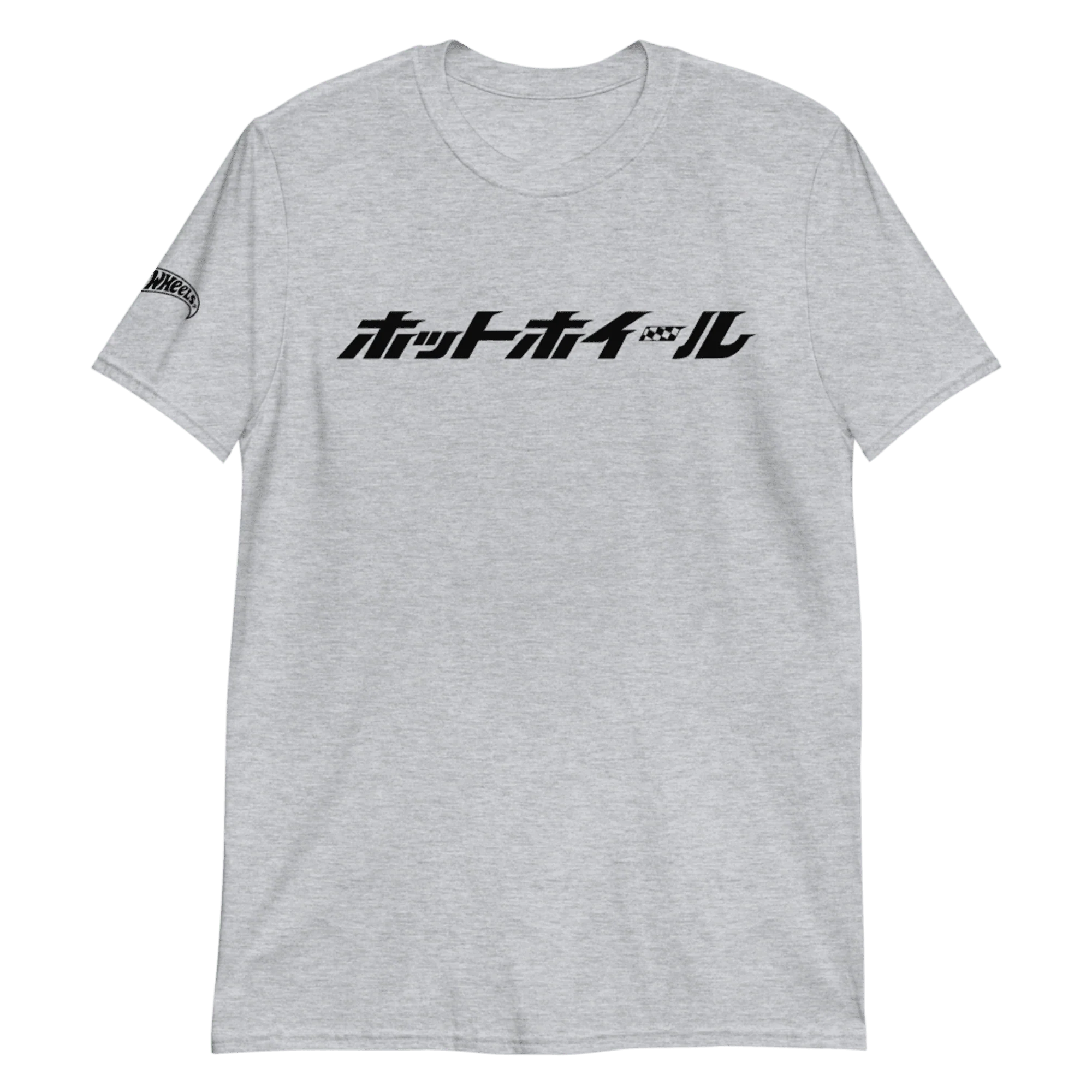 Hot Wheels Japanese Logo Short-Sleeve Sport Grey Unisex T-Shirt - Image 6
