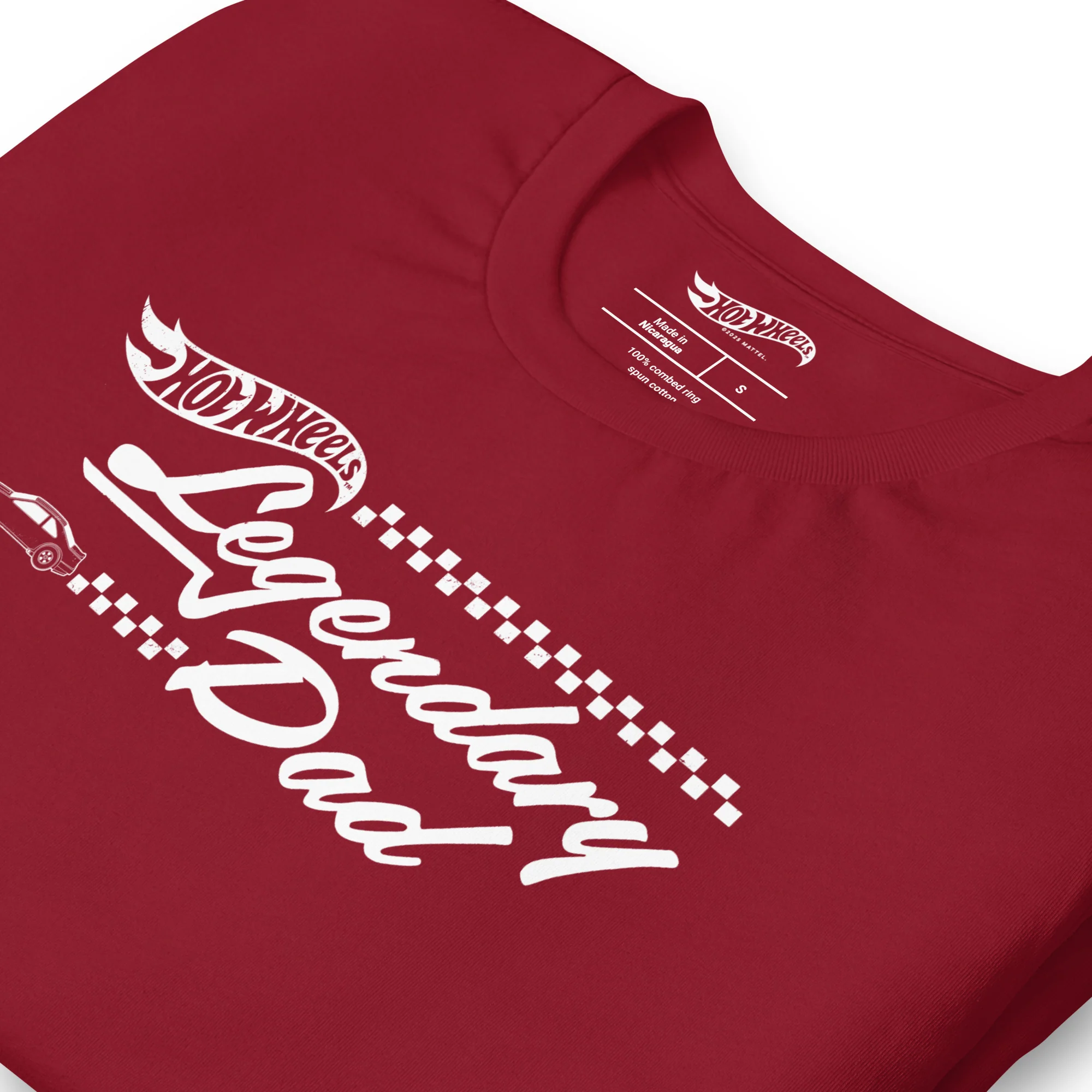 Hot Wheels Legendary Dad Red T-Shirt - Image 4