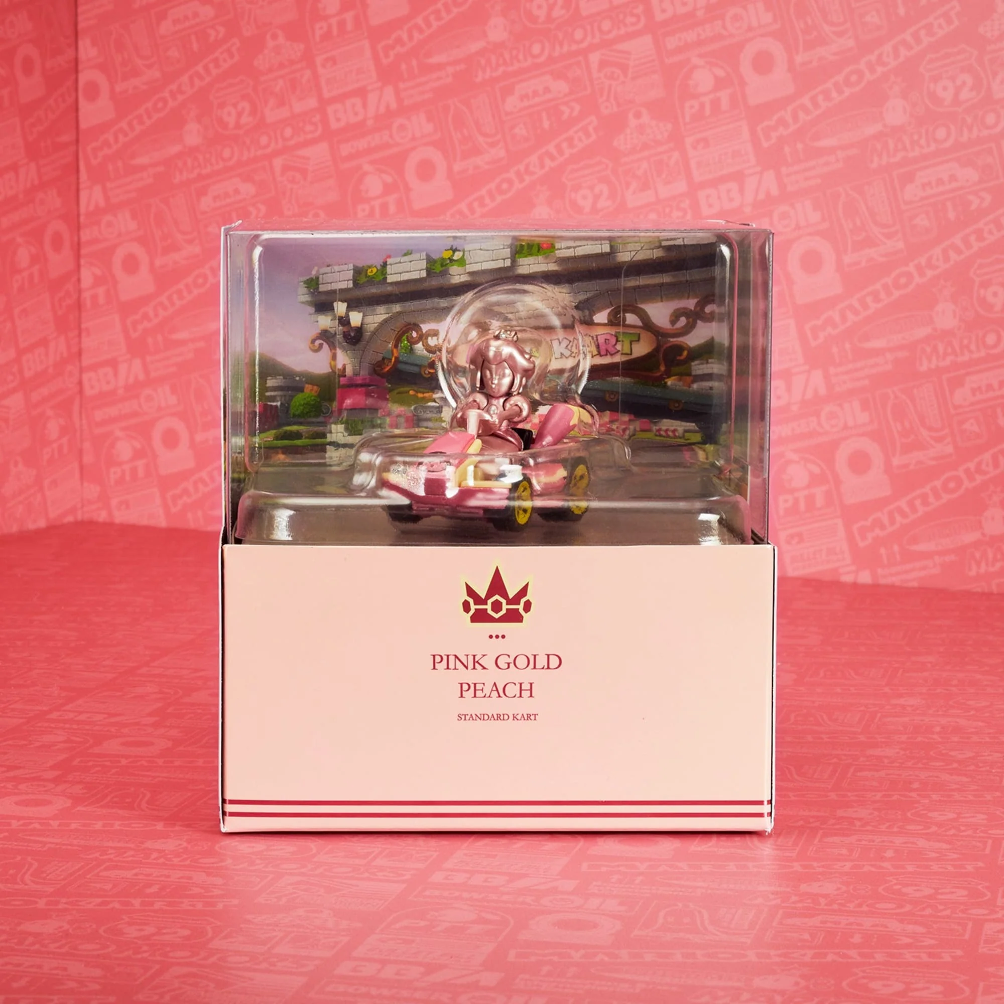 Hot Wheels Mario Kart Pink Gold Peach Collectible Vehicle - Image 8