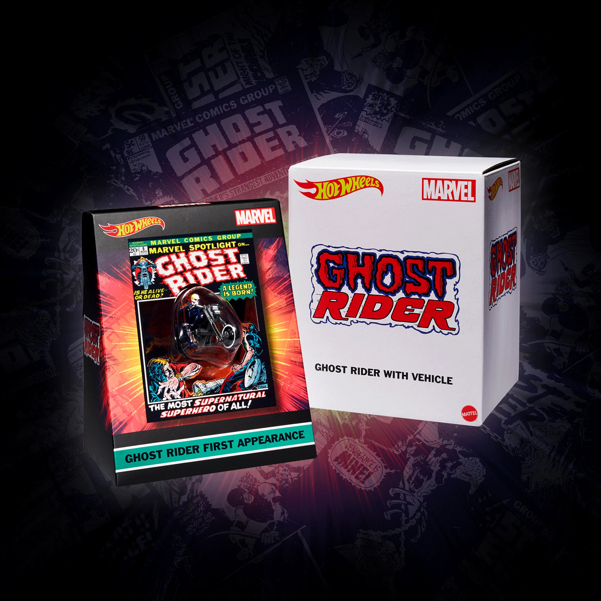 Hot Wheels MARVEL Ghost Rider Motorcycle & Figure Collectible - Image 11