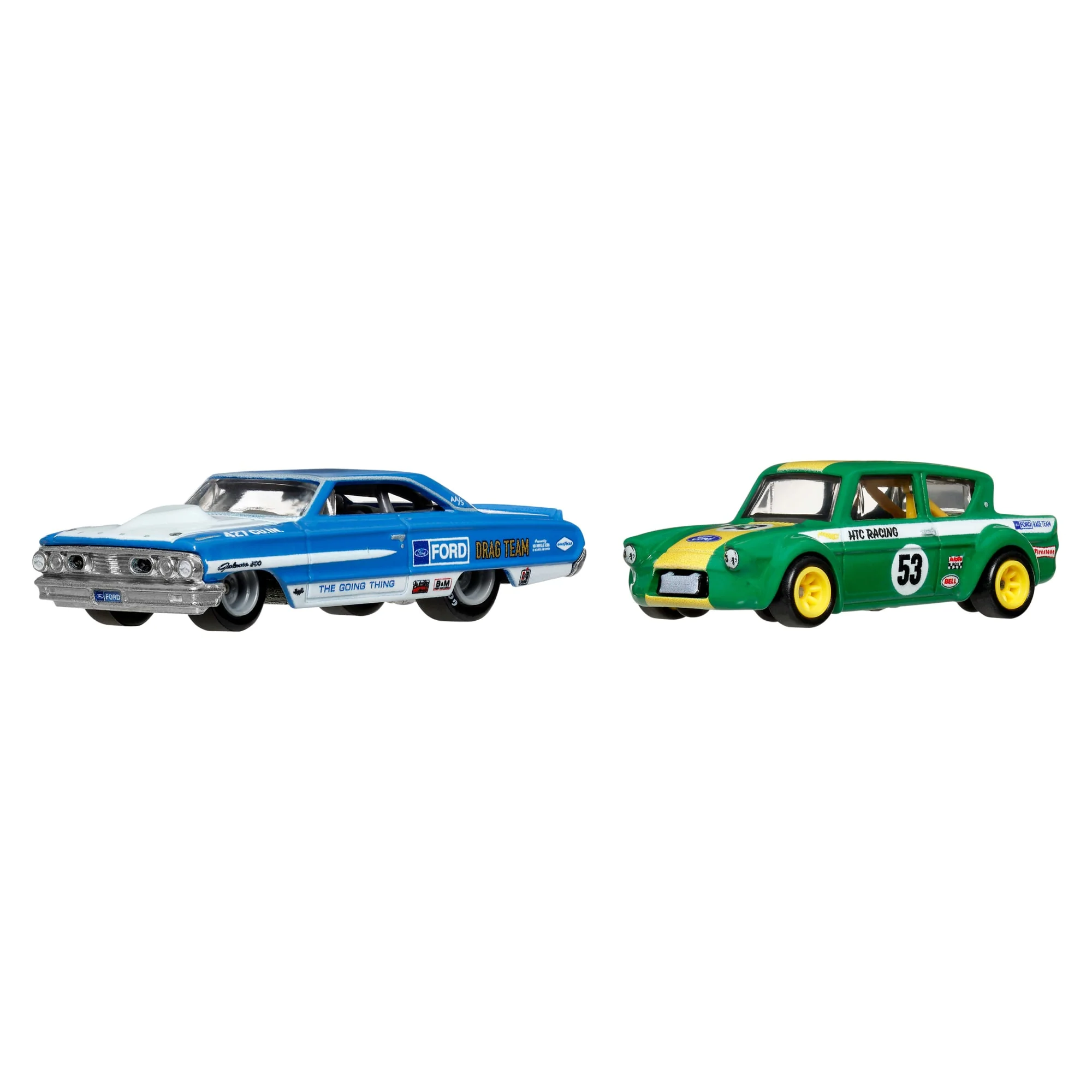 Hot Wheels Premium Car Culture 2-Pack Custom / Personnalisé '64 Galaxie 500 &  '67 Ford Anglia Racer Voiture De Course - Image 2