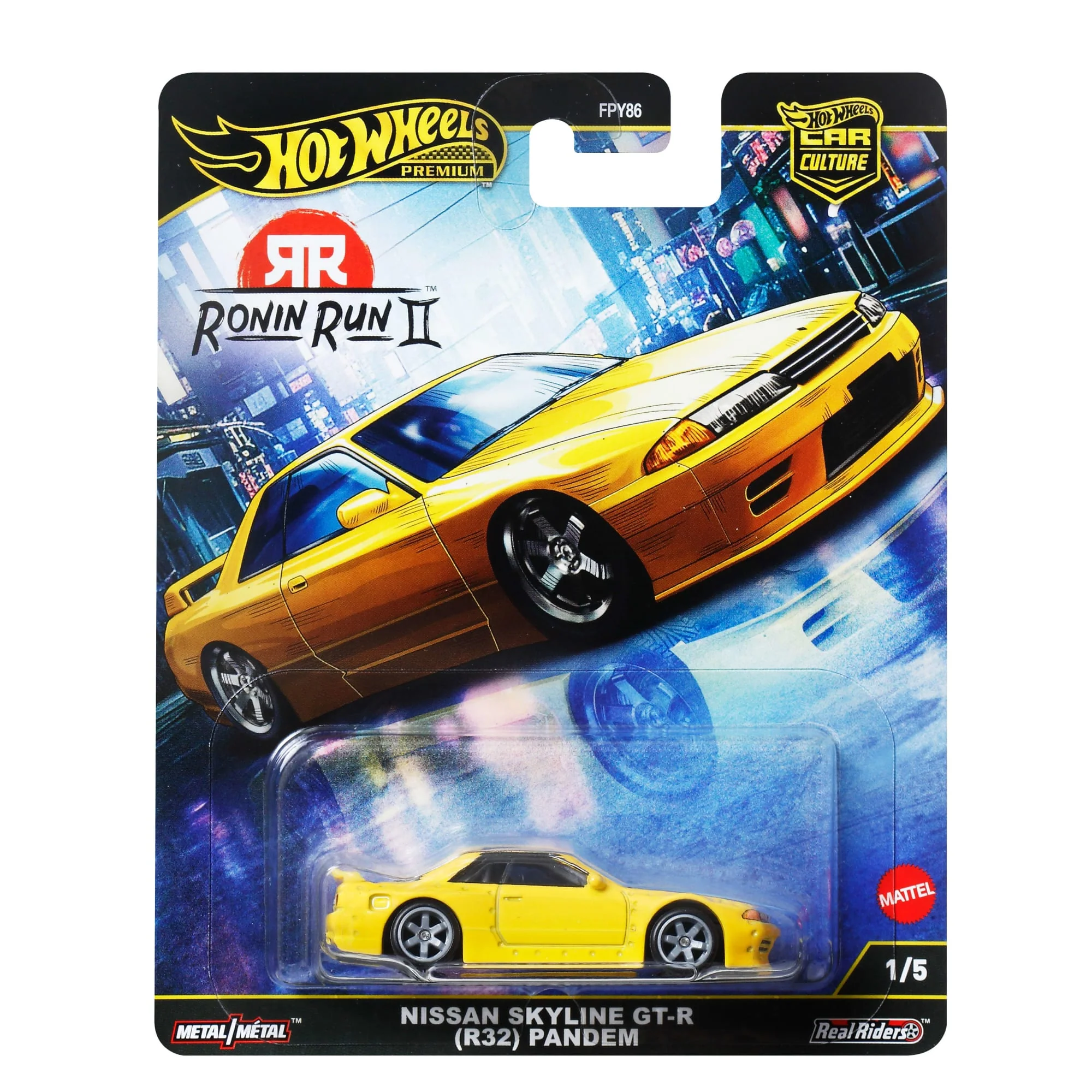 Hot Wheels Premium Car Culture Ronin Run II Nissan Skyline GT-R "R32" Pandem - Image 7