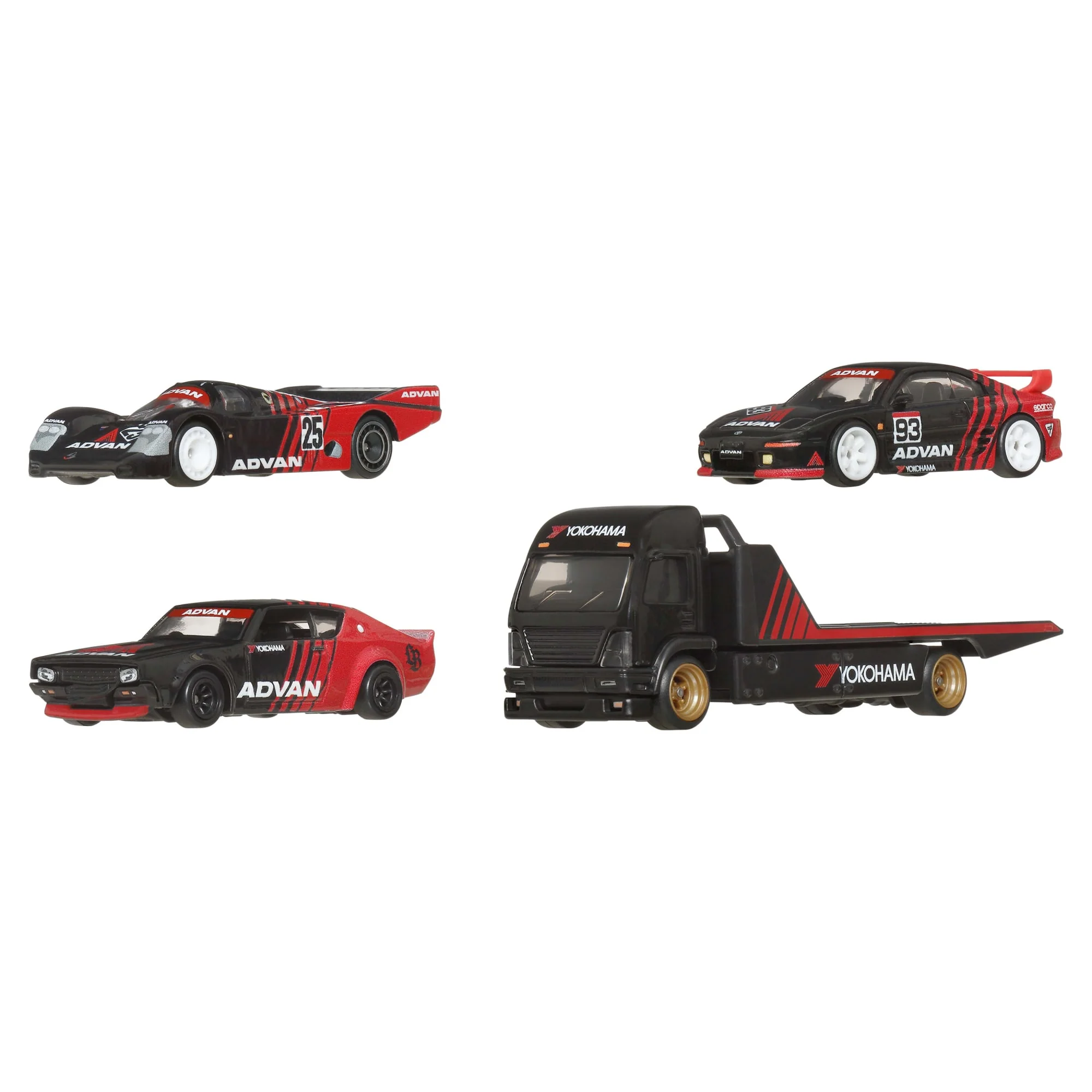 Hot Wheels Premium Collector Display Sets, 3 Cars & 1 Transporter - Image 3