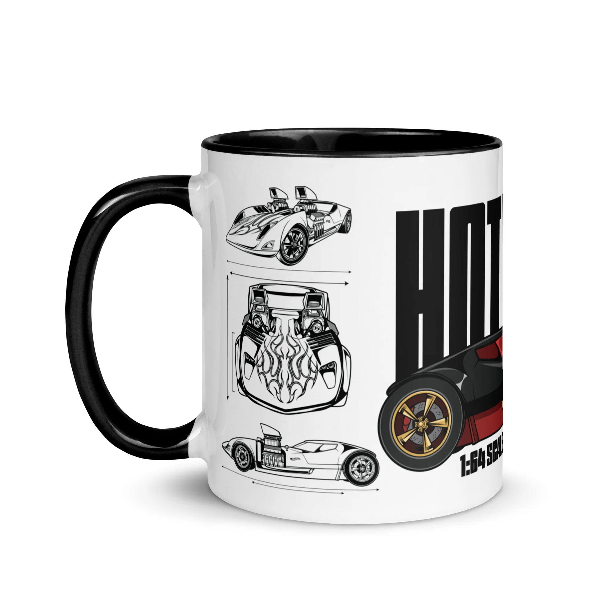Hot Wheels Racing White Mug - Image 2