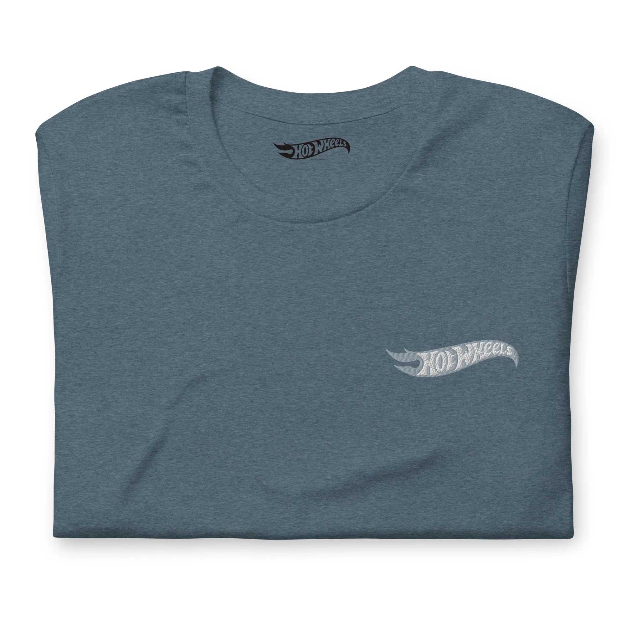 Hot Wheels Speed Shop Embroidered Blue T-Shirt - Image 3