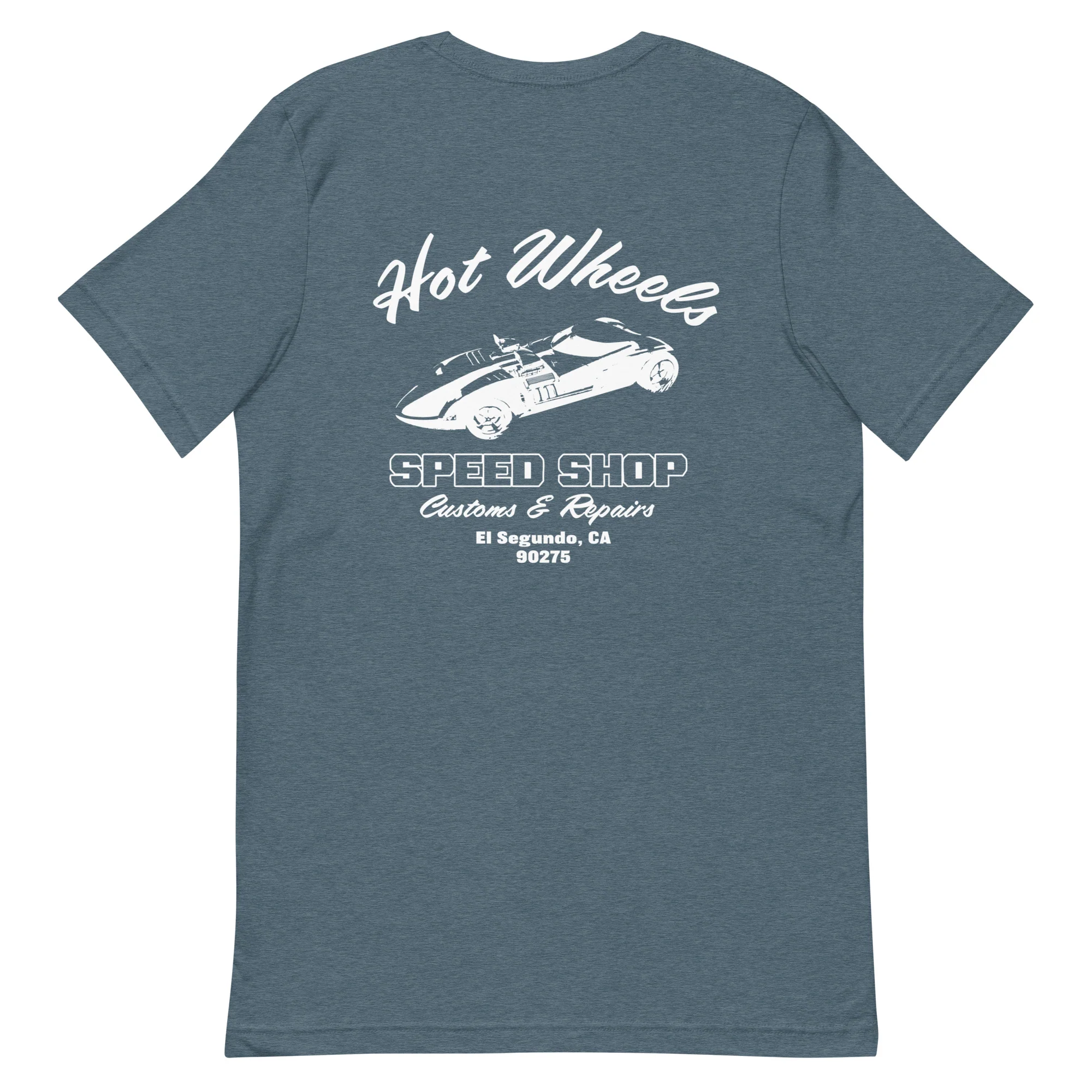 Hot Wheels Speed Shop Embroidered Blue T-Shirt - Image 5