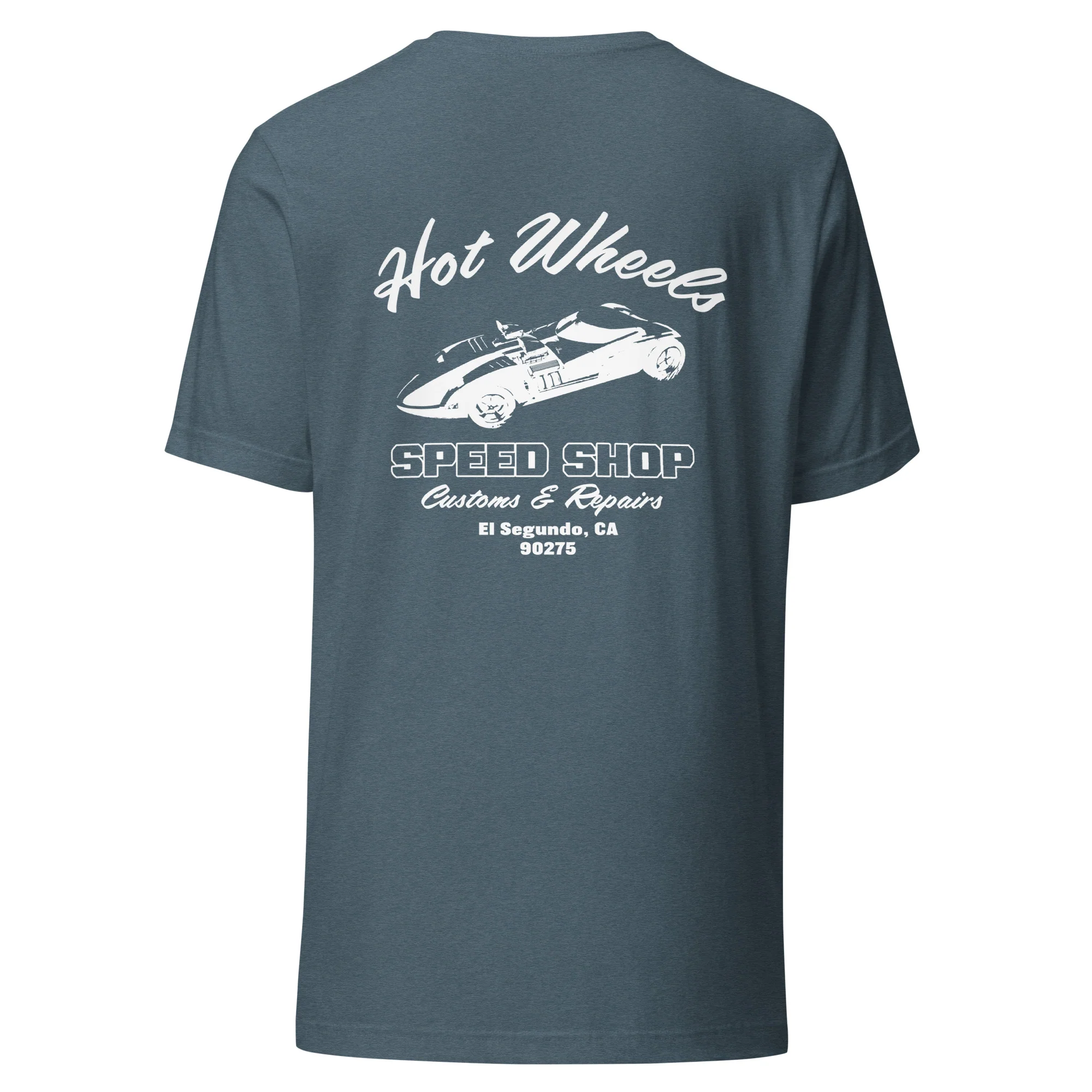 Hot Wheels Speed Shop Embroidered Blue T-Shirt - Image 8
