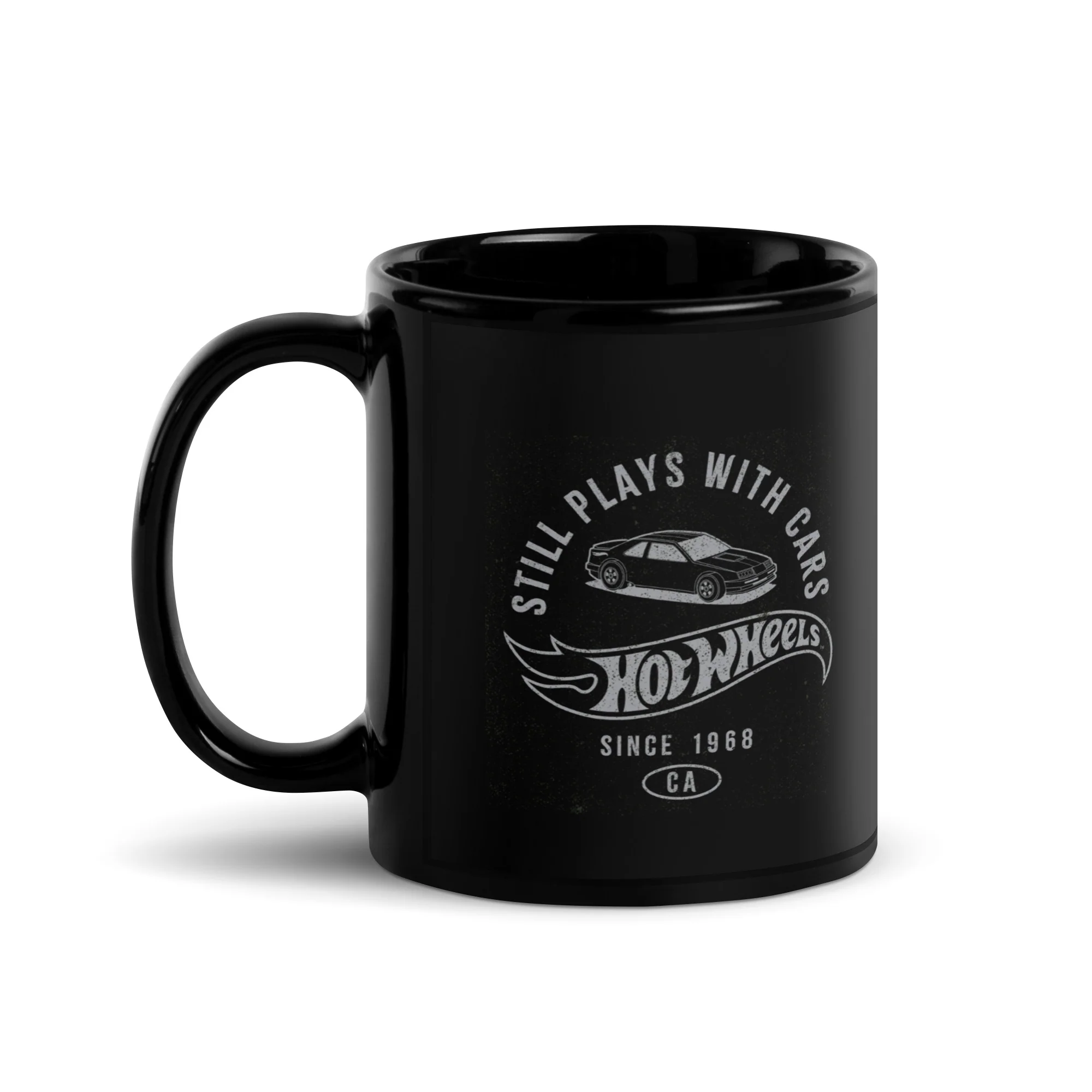 Hot Wheels Still Plays with Hot Wheels Cars Black Mug - Image 2