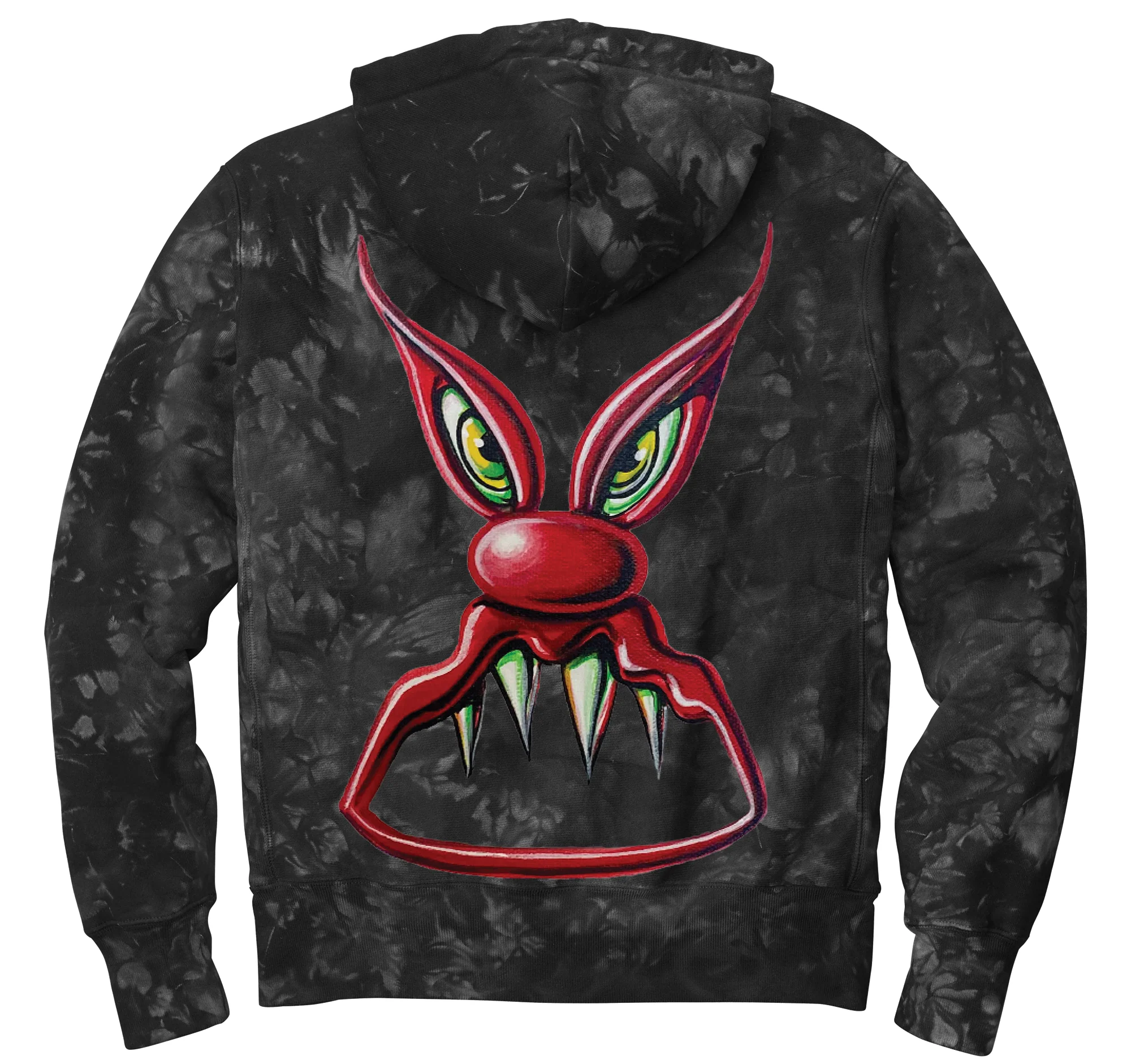 Hot Wheels x Kenny Scharf Black Tie Dye Hoodie - Image 6