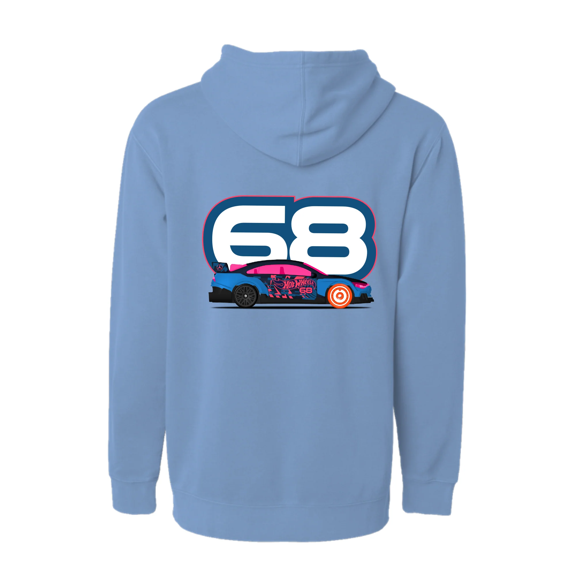 Hot Wheels x Mercedes Benz Embroidered Blue Hoodie - Image 2