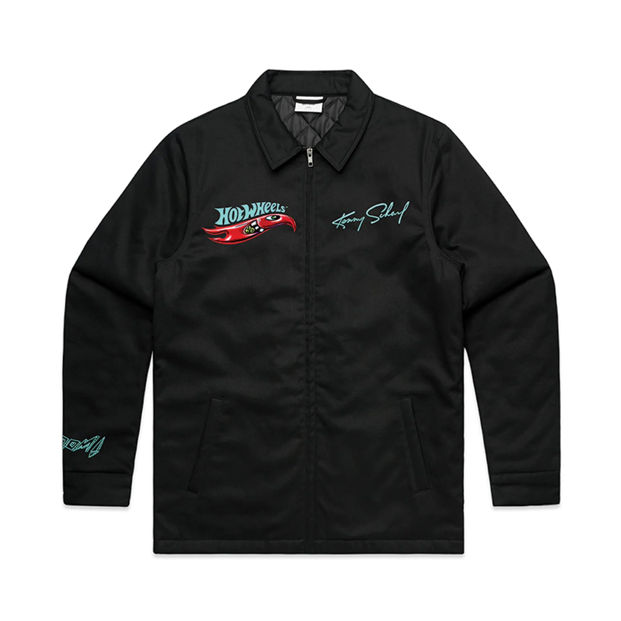 Hot Wheels x Kenny Scharf Black Embroidered Zip Front Jacket - Image 5