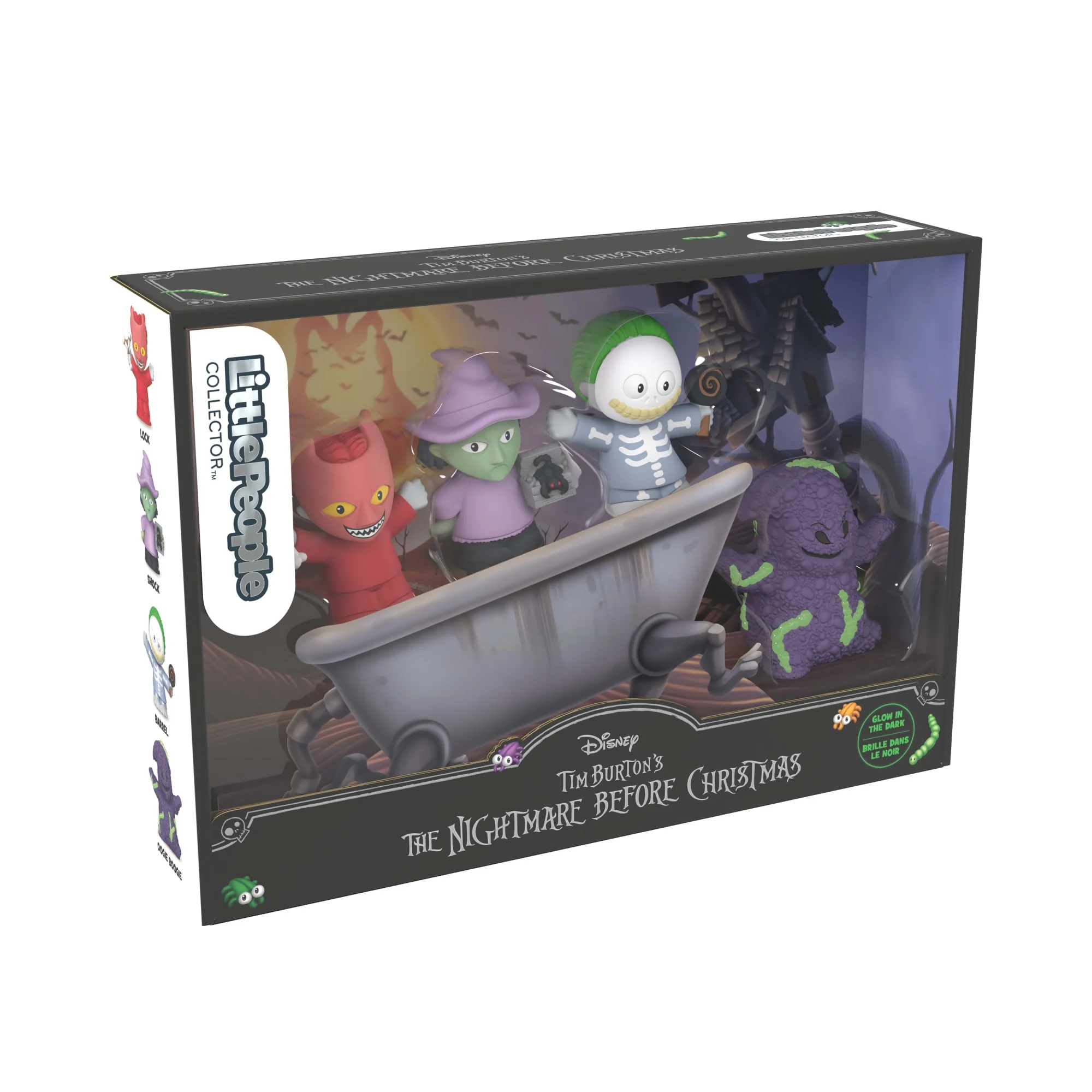 Little People Collector Disney Tim Burton’s The Nightmare Before Christmas Lock Shock & Barrel Set - Image 11