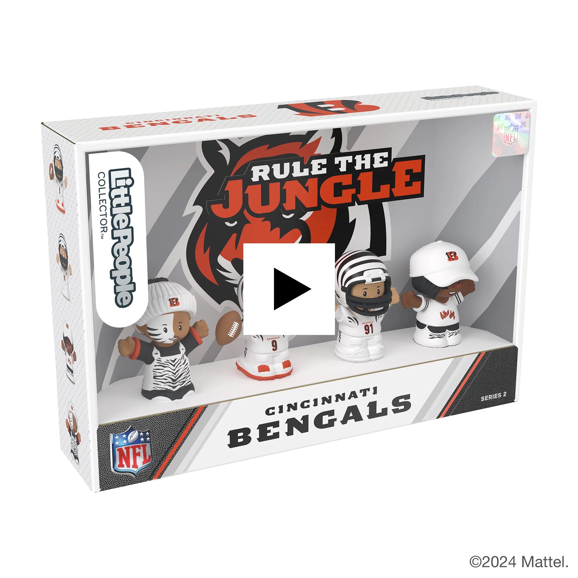 Little People Collector Cincinnati Bengals Alternate Jersey Figure Set - Image 13