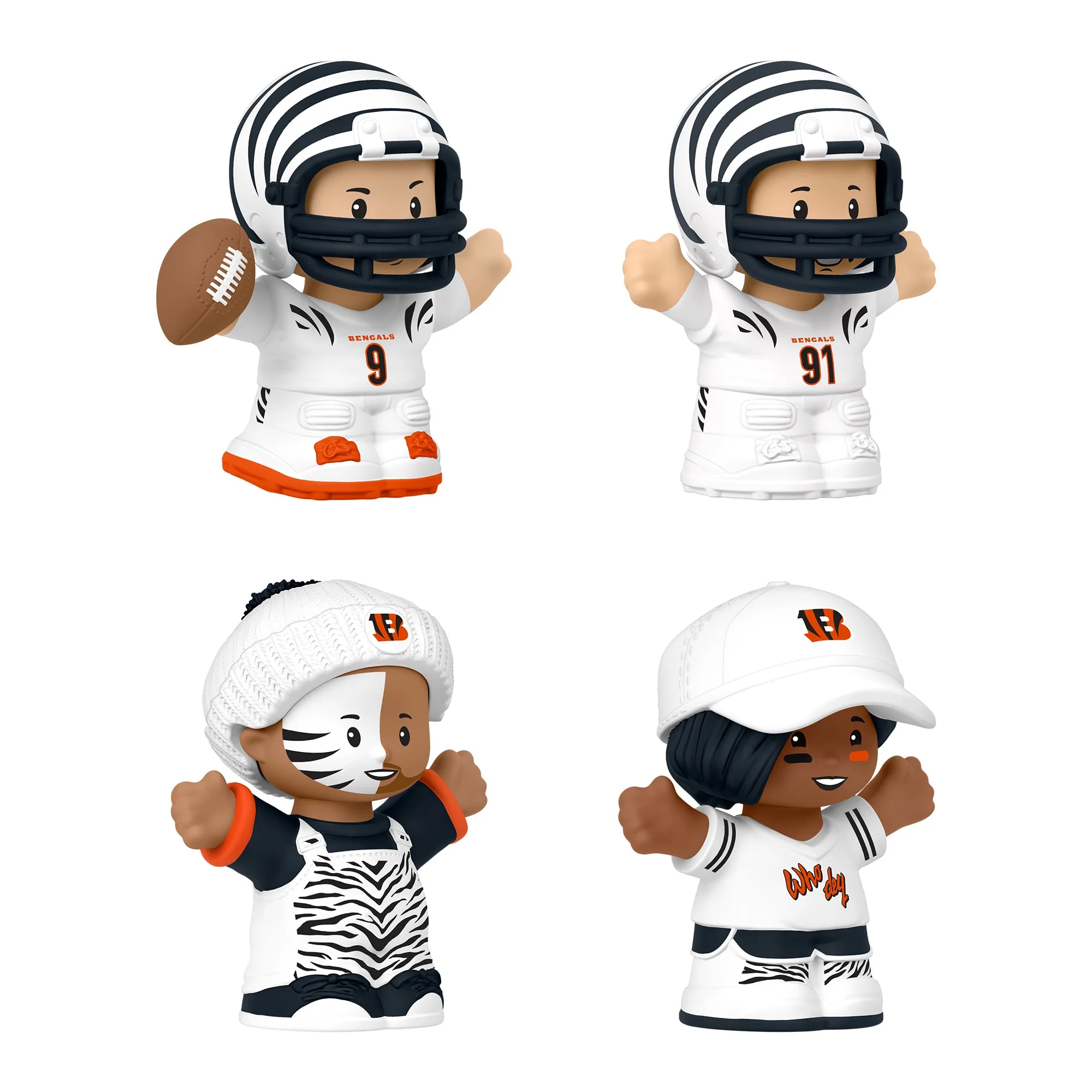 Little People Collector Cincinnati Bengals Alternate Jersey Figure Set - Image 7